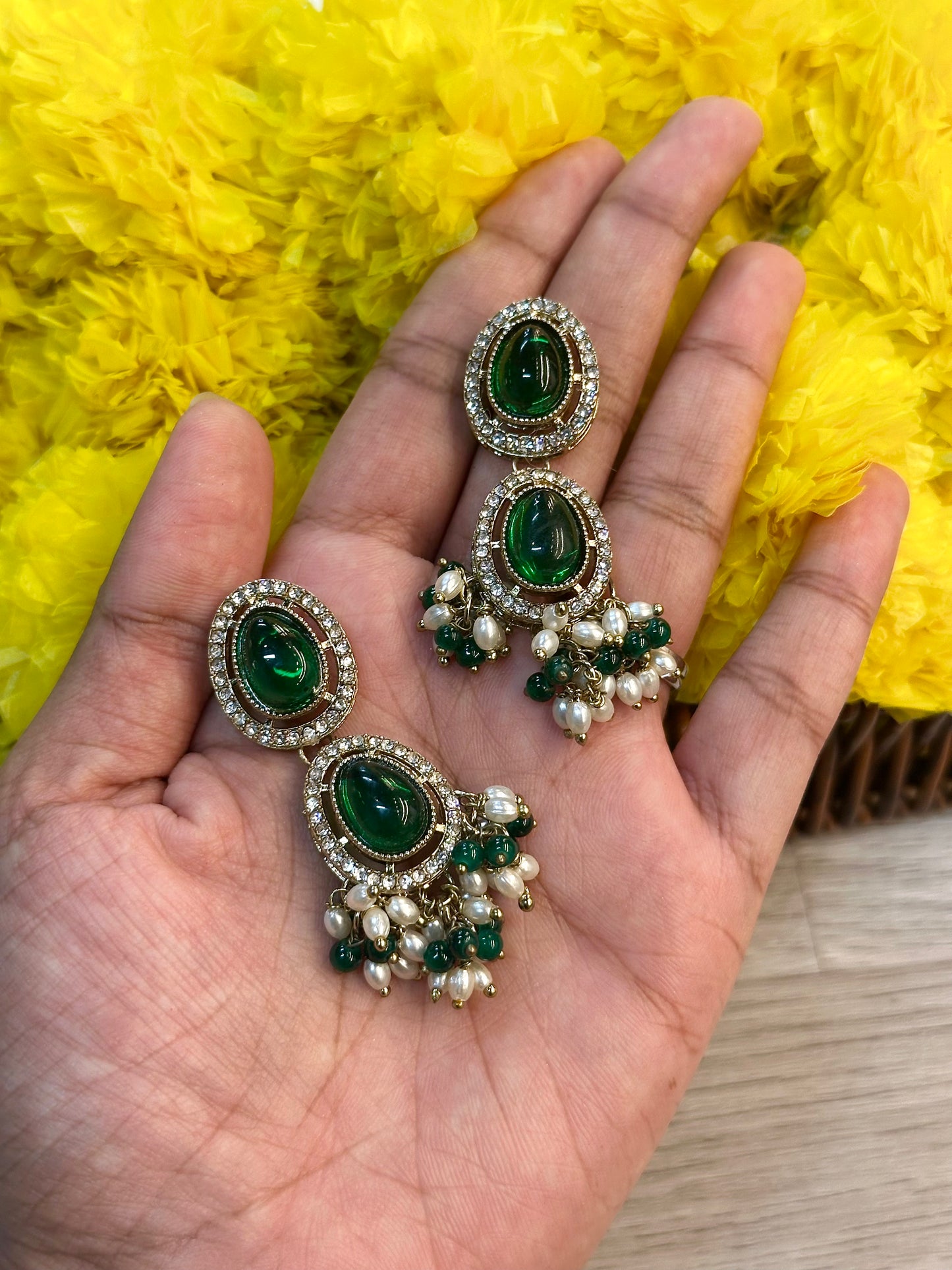 Emerald earrings