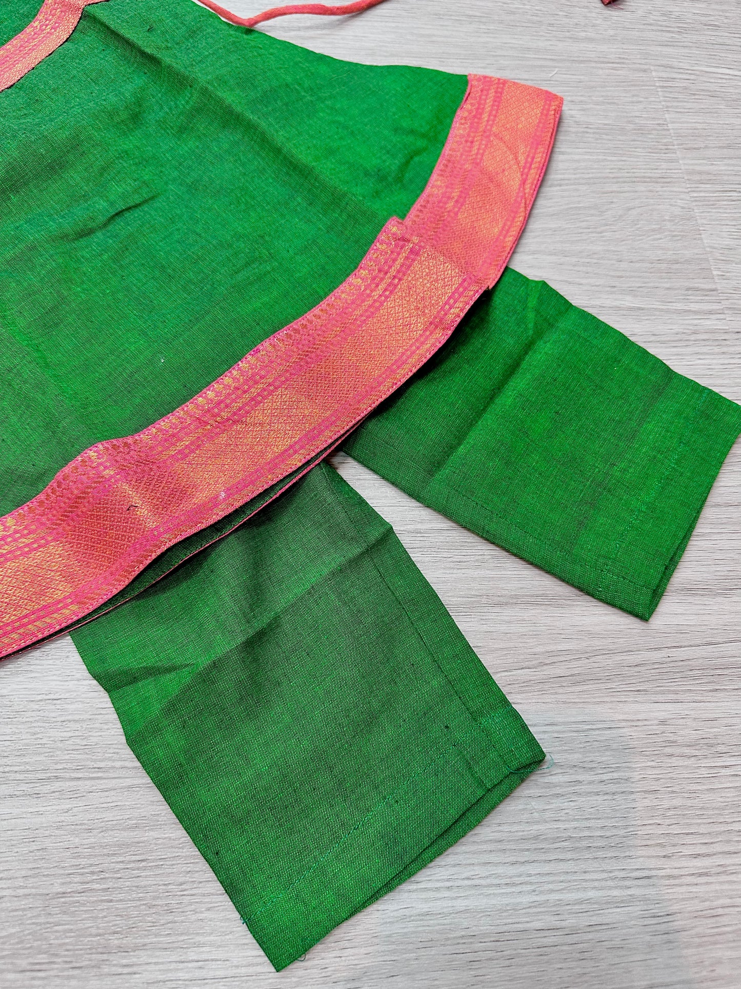 Green cotton anarkali