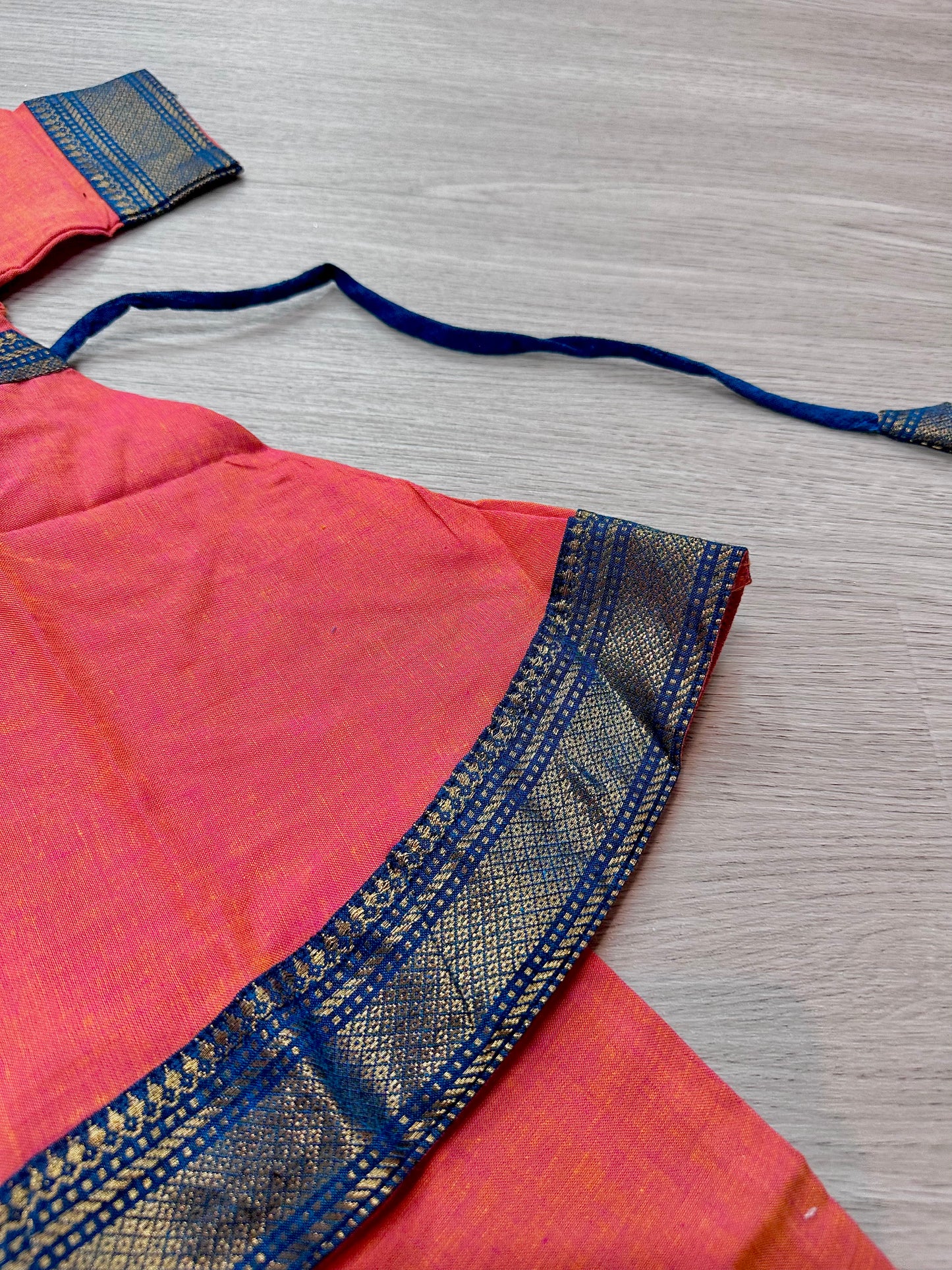 Pink cotton anarkali