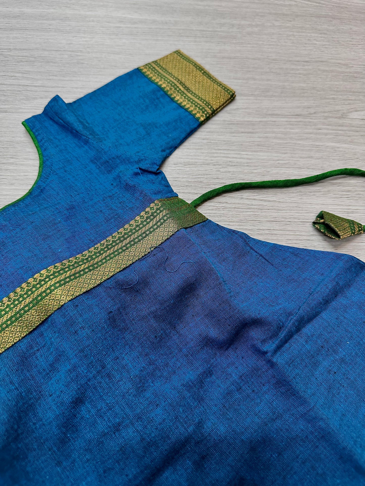 Blue cotton anarkali
