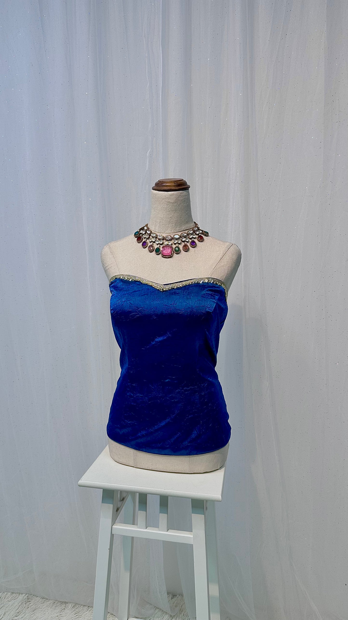 Tube long plain blouse