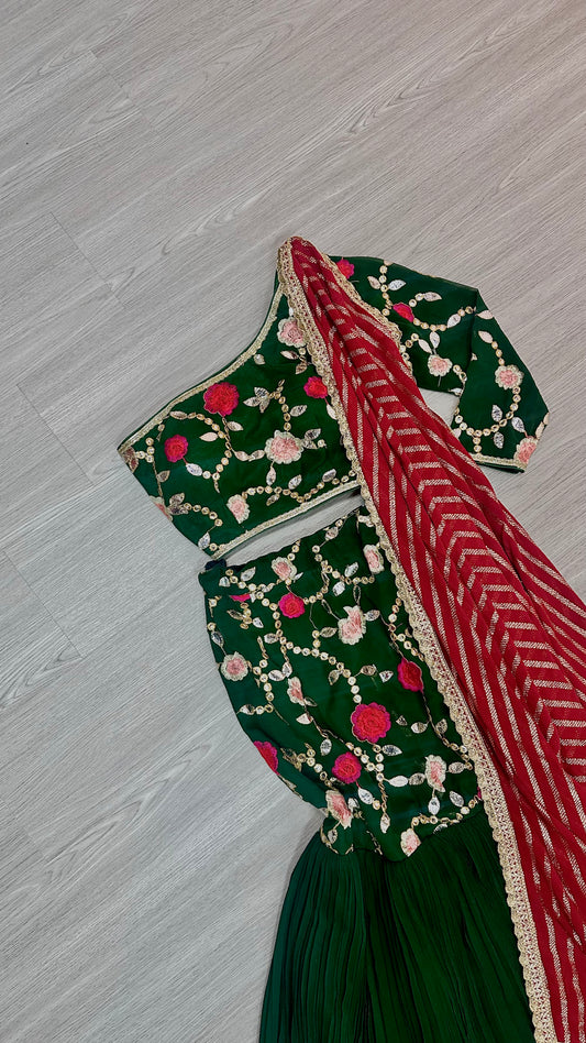 Emerald kotapati mermaid lehenga