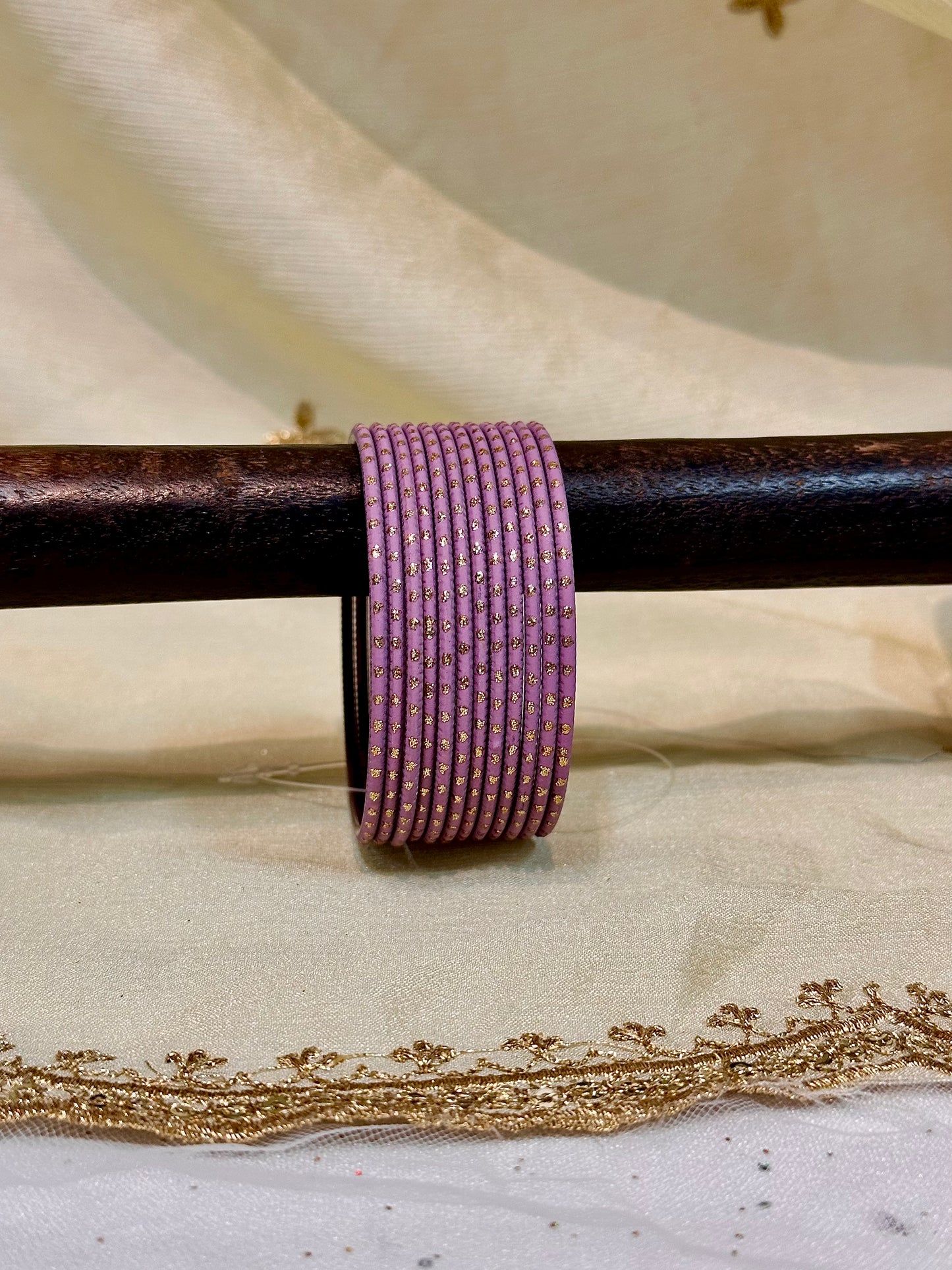 2.6 plum purple simmer bangles