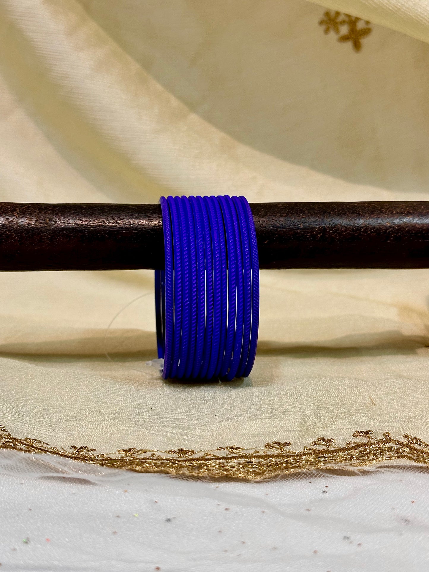 2.6 trypan blue matte bangles