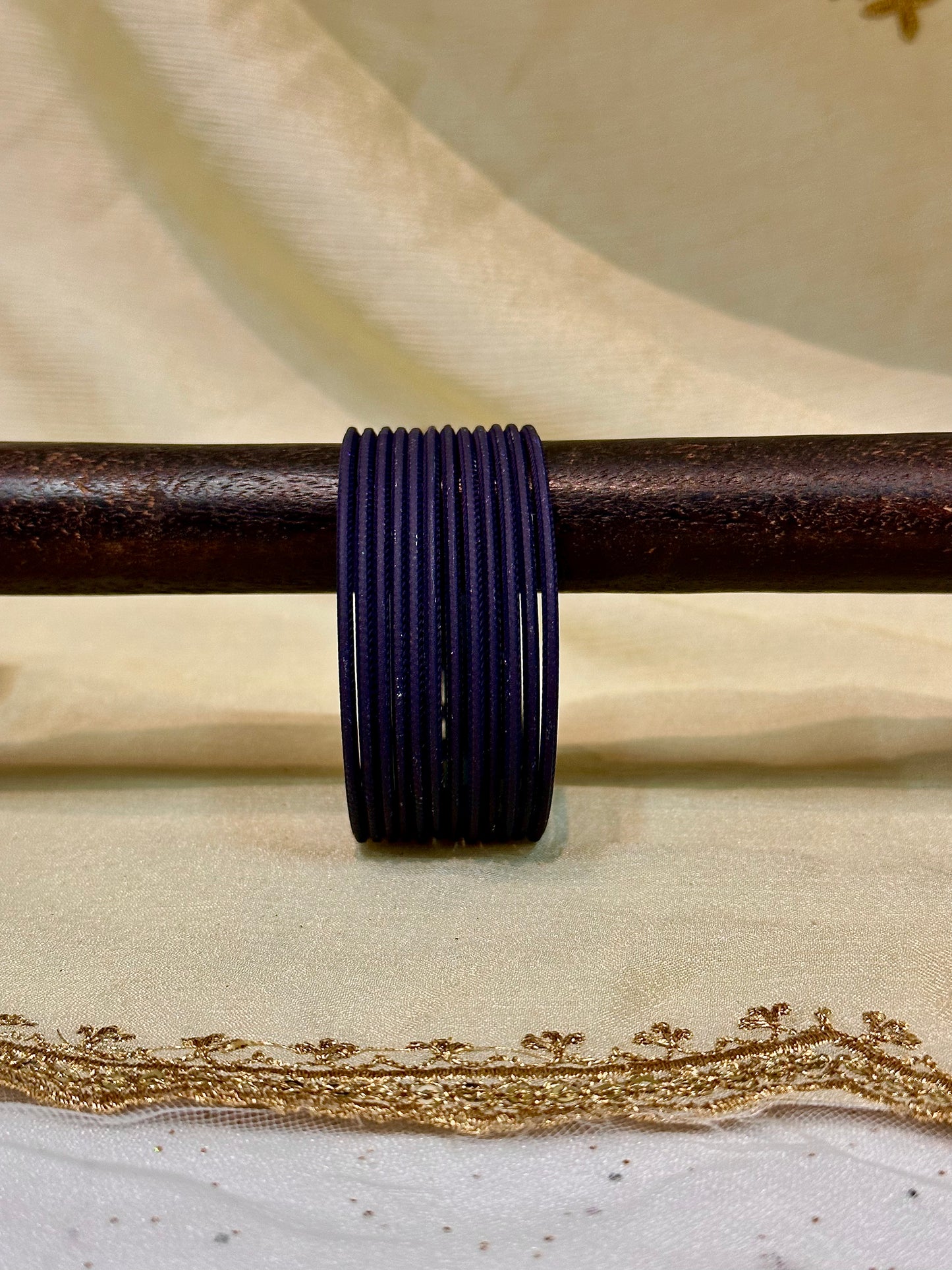 2.6 denim blue matte bangles