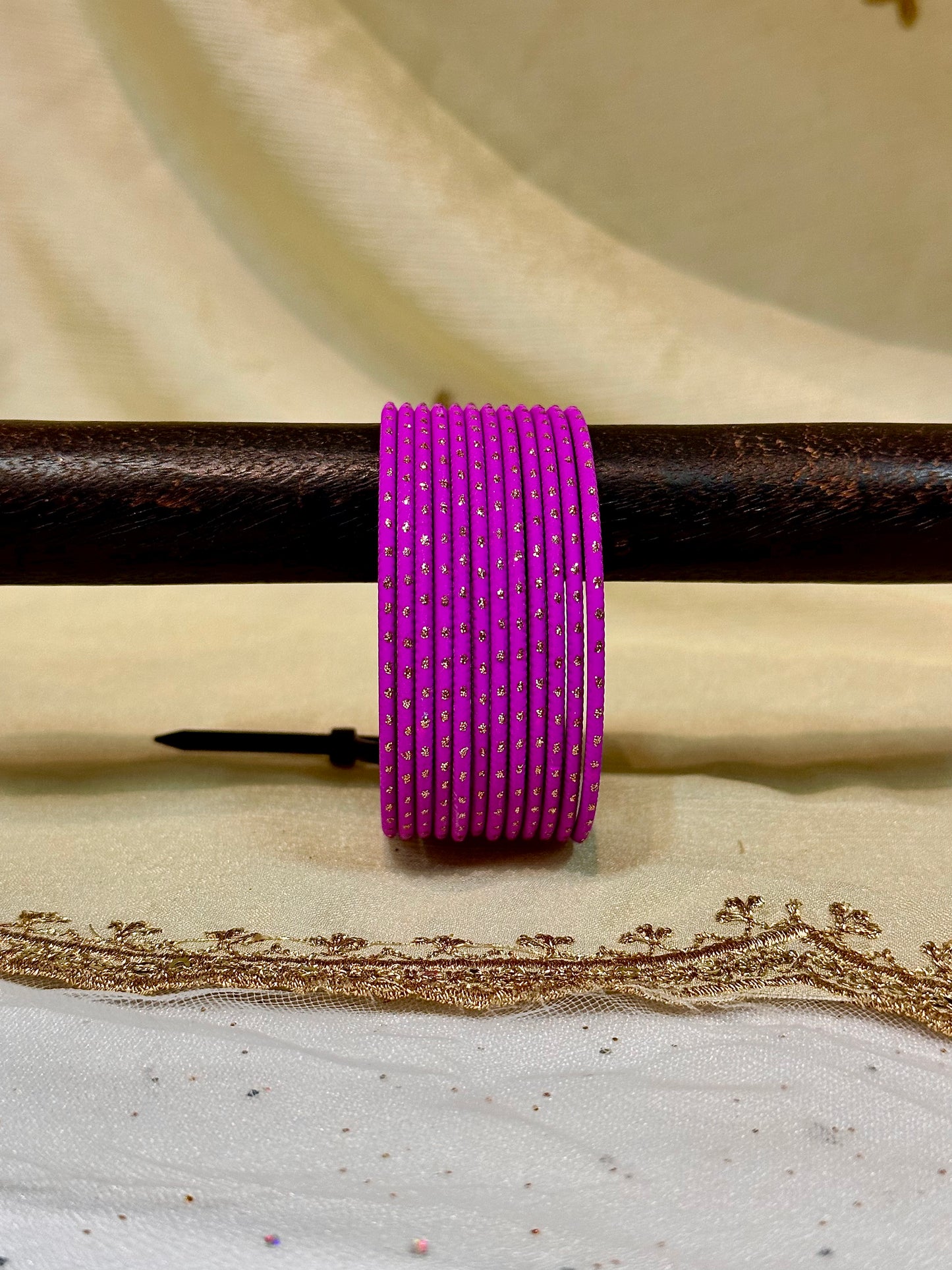 2.6 phlox purple shimmer bangles