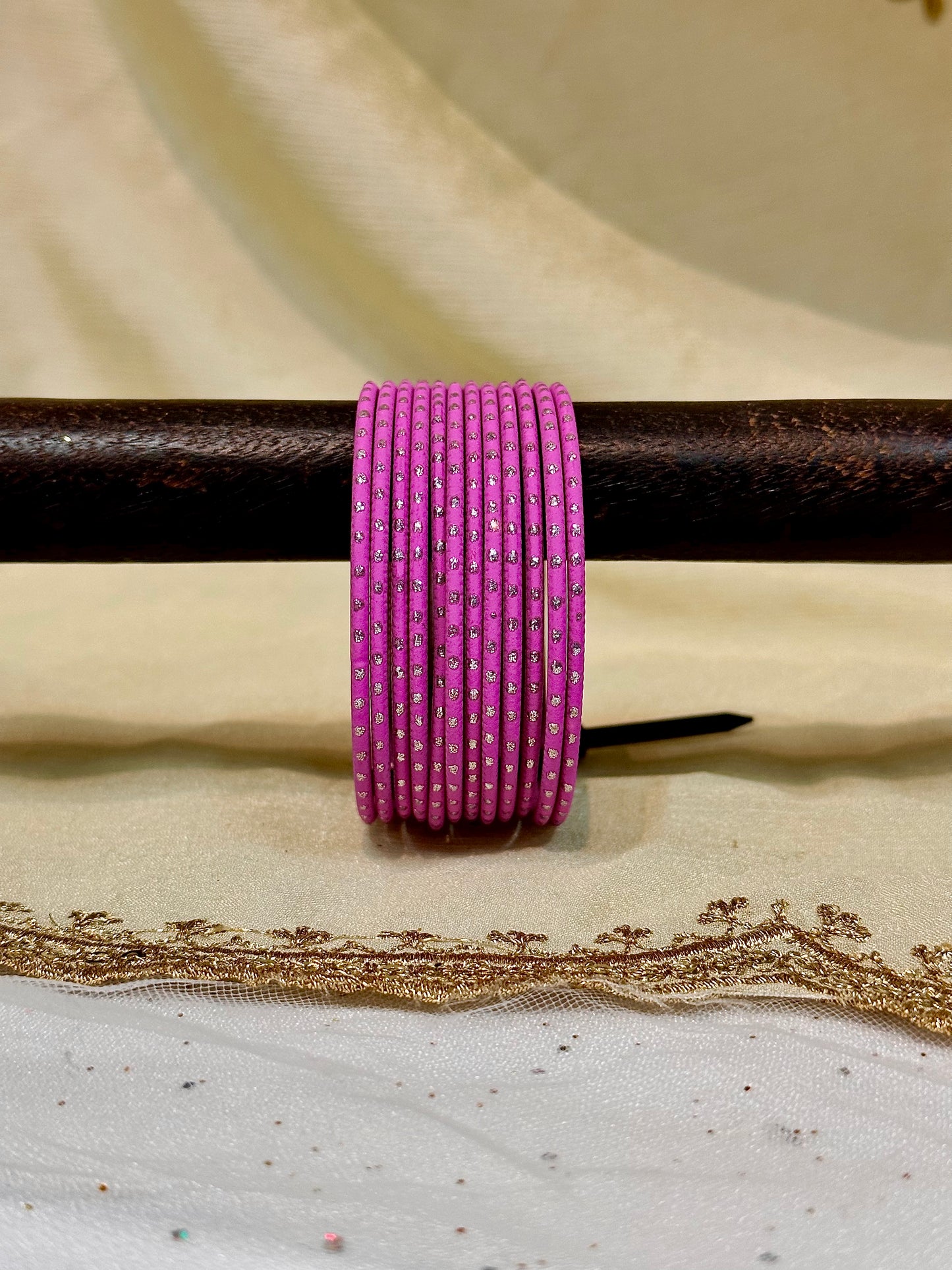 2.6 orchid shimmer bangles