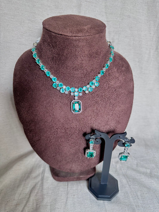 Ocean green necklace set