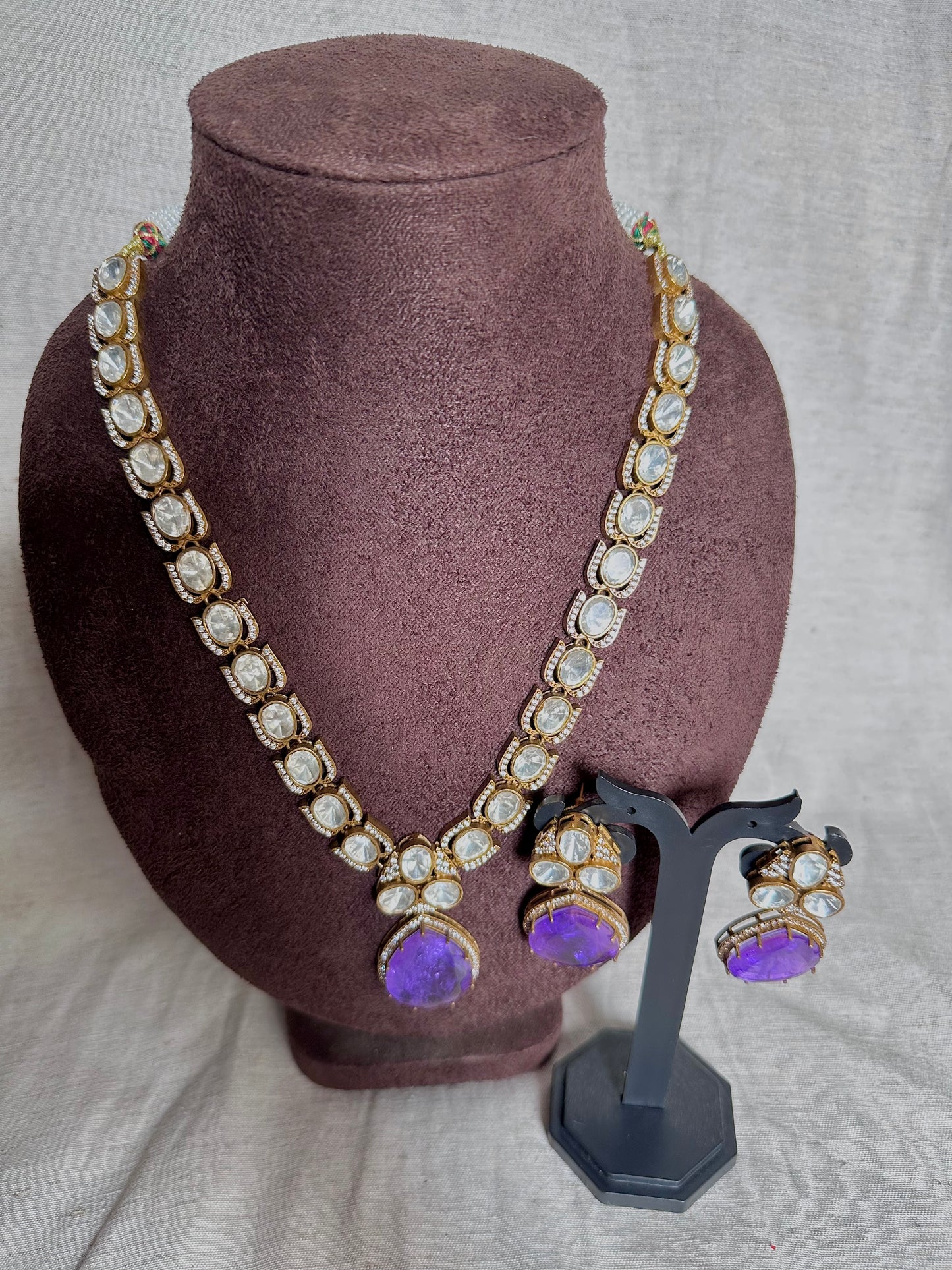 Lotus purple long chain set