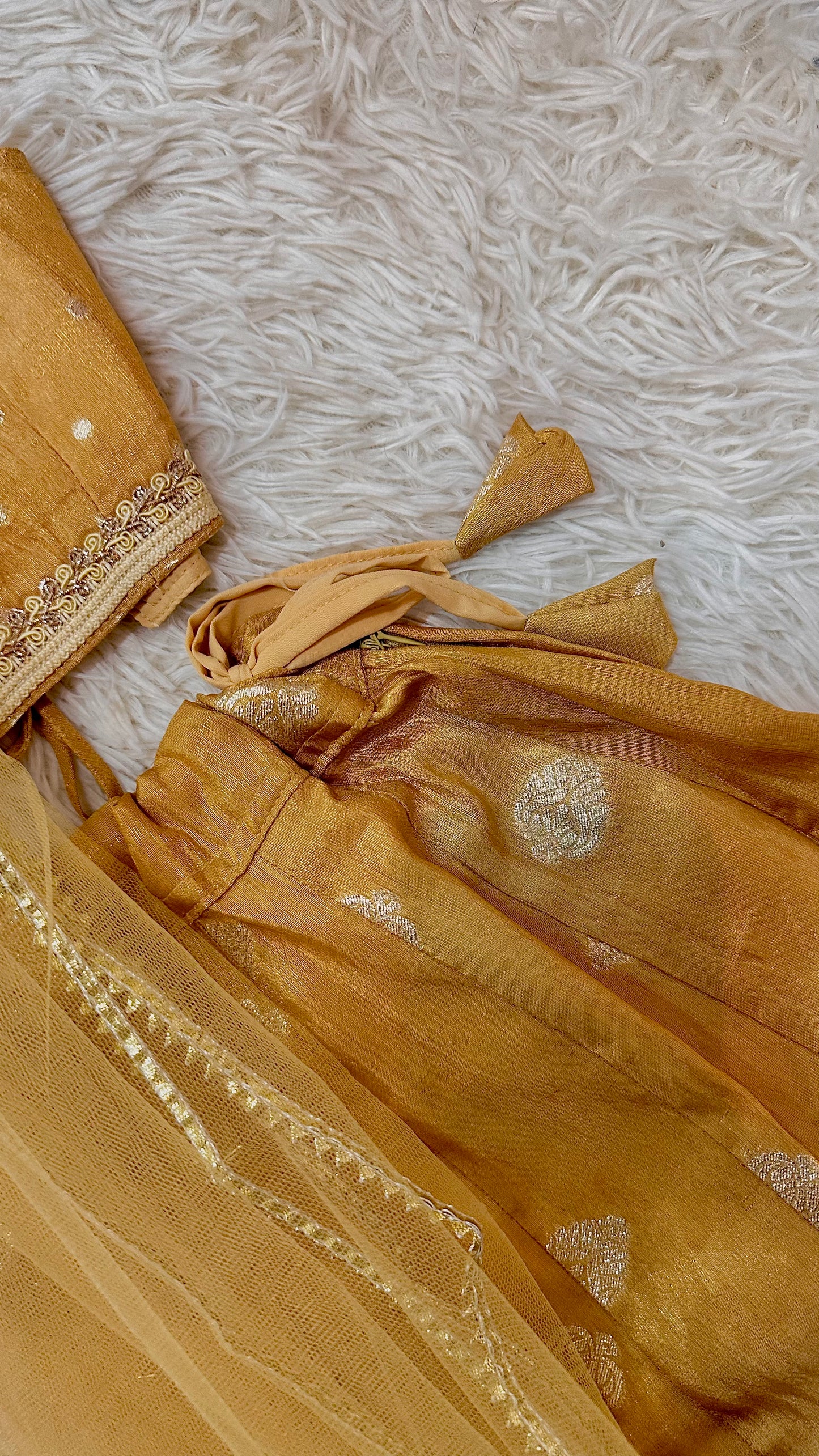 Gold banaras lehenga