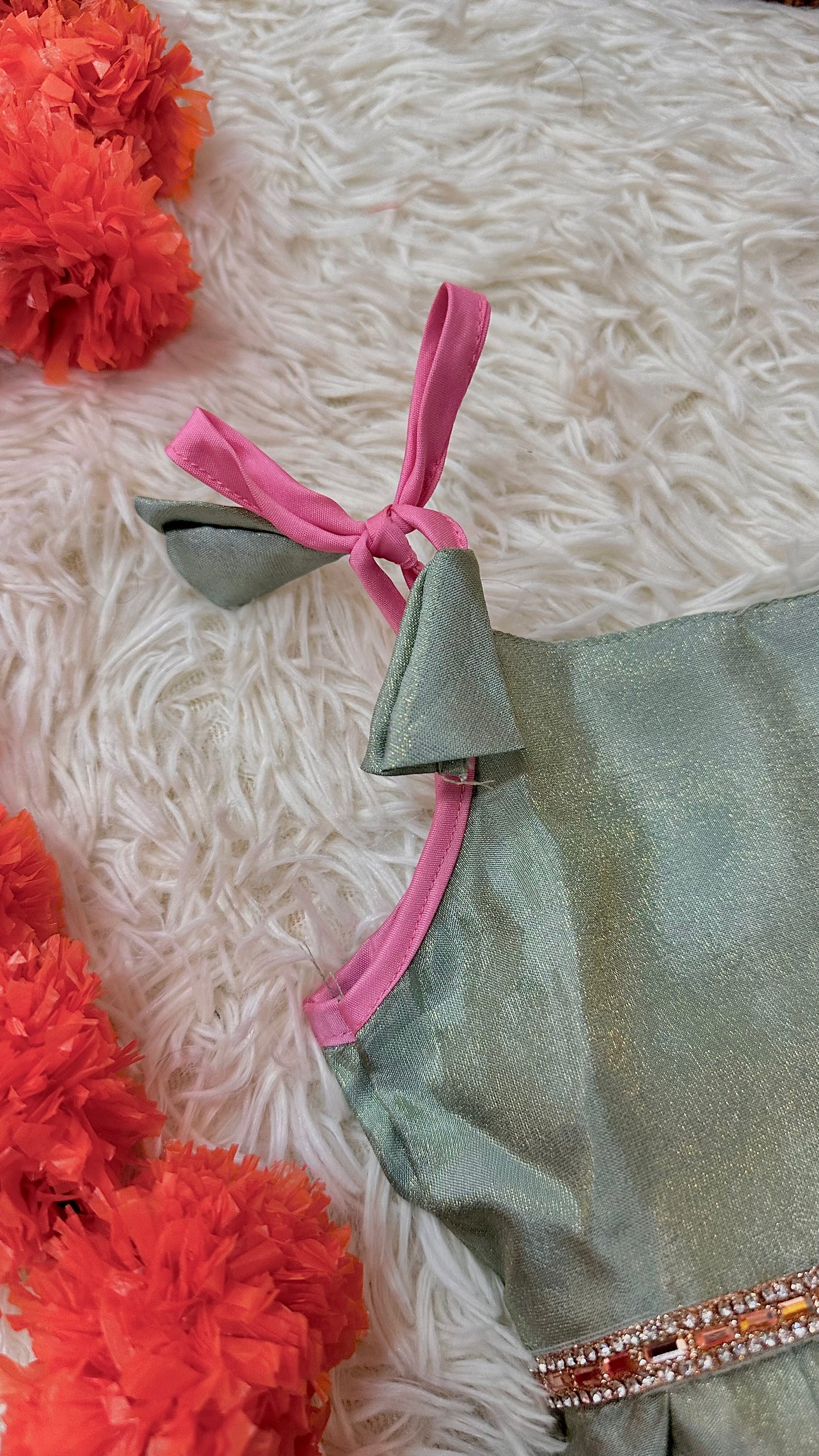 Mint green pastel dress