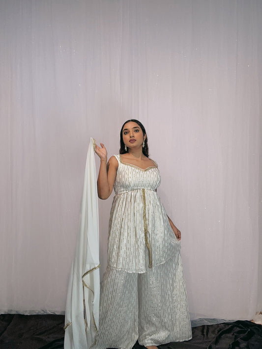 Slit banaras sherara