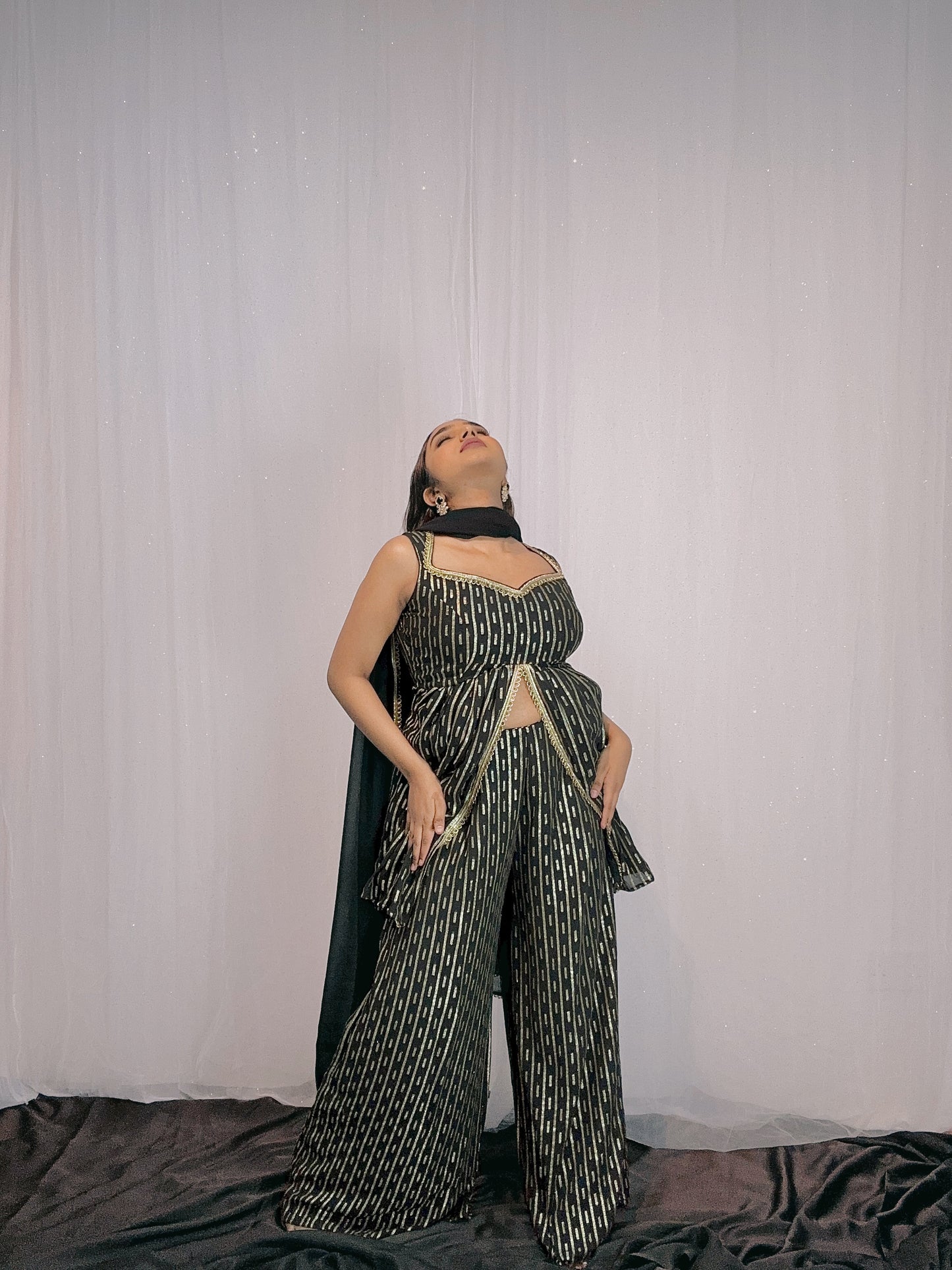 Slit banaras sherara