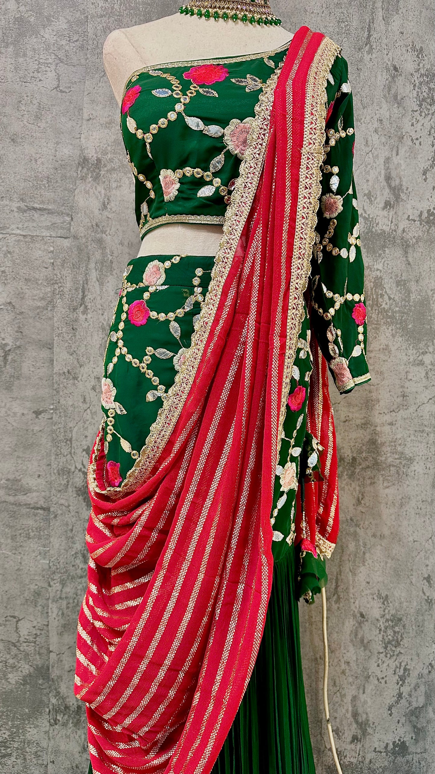 Emerald kotapati mermaid lehenga