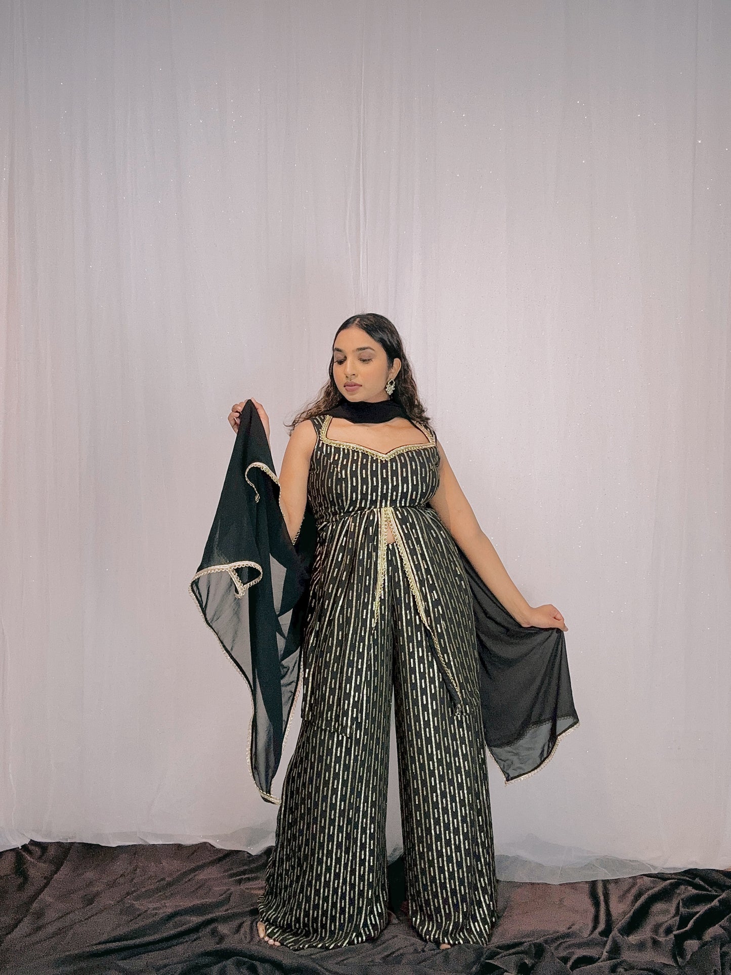 Slit banaras sherara