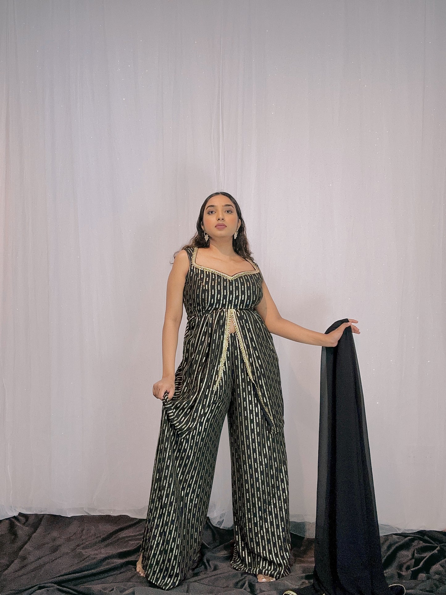 Slit banaras sherara