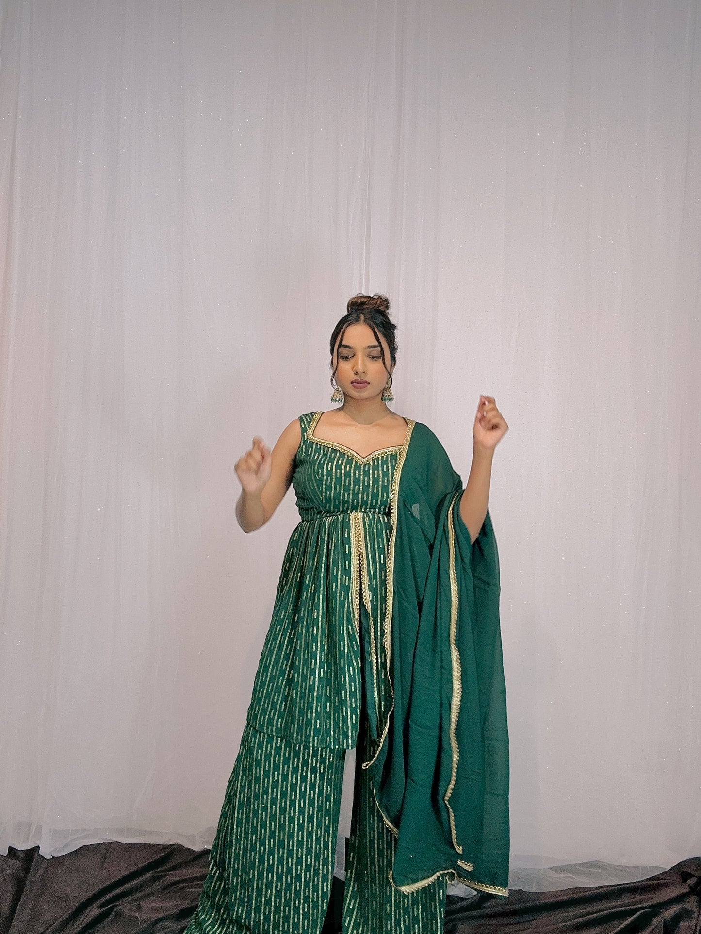 Slit banaras sherara