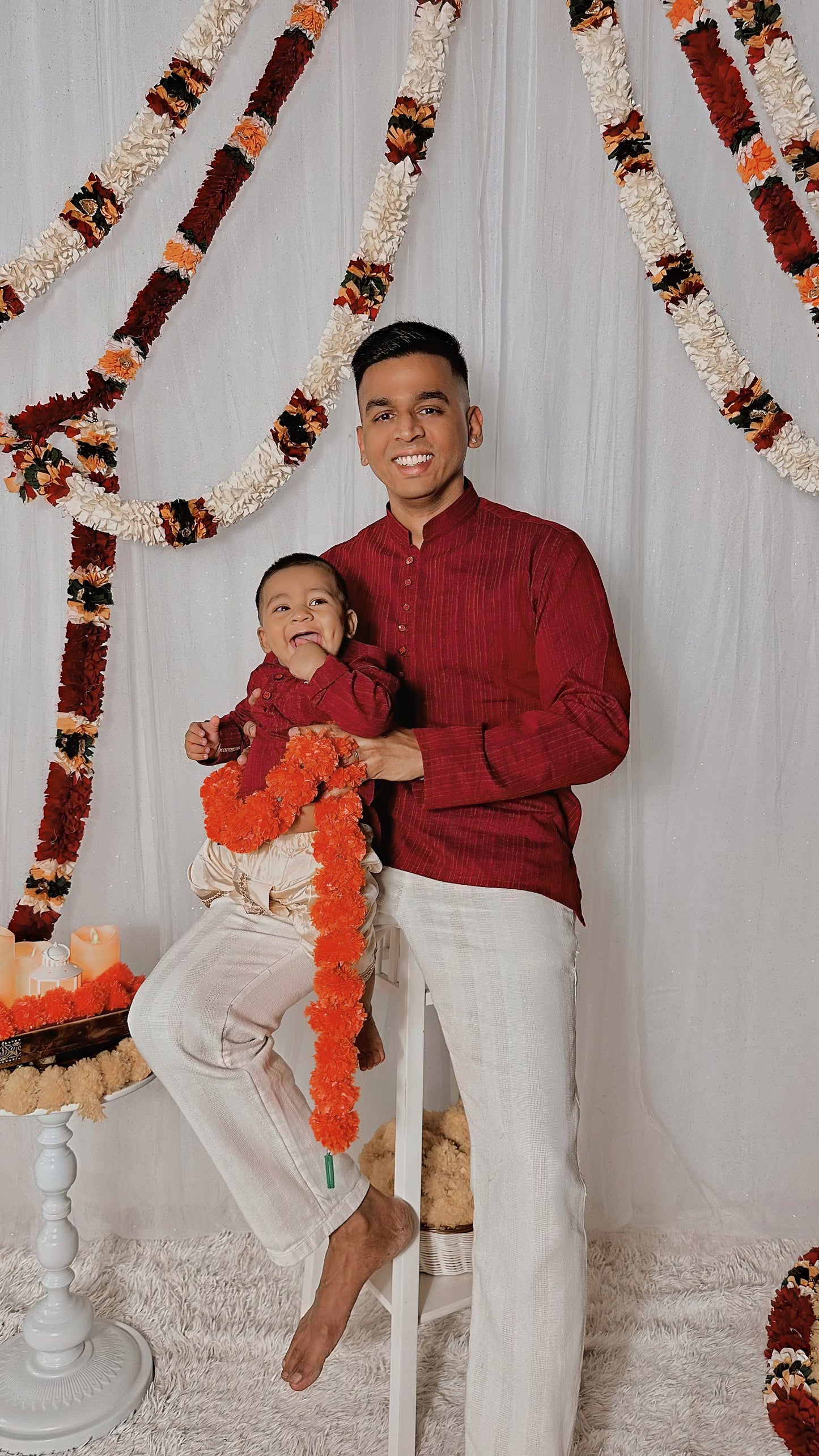 Maroon premium cotton kurta top