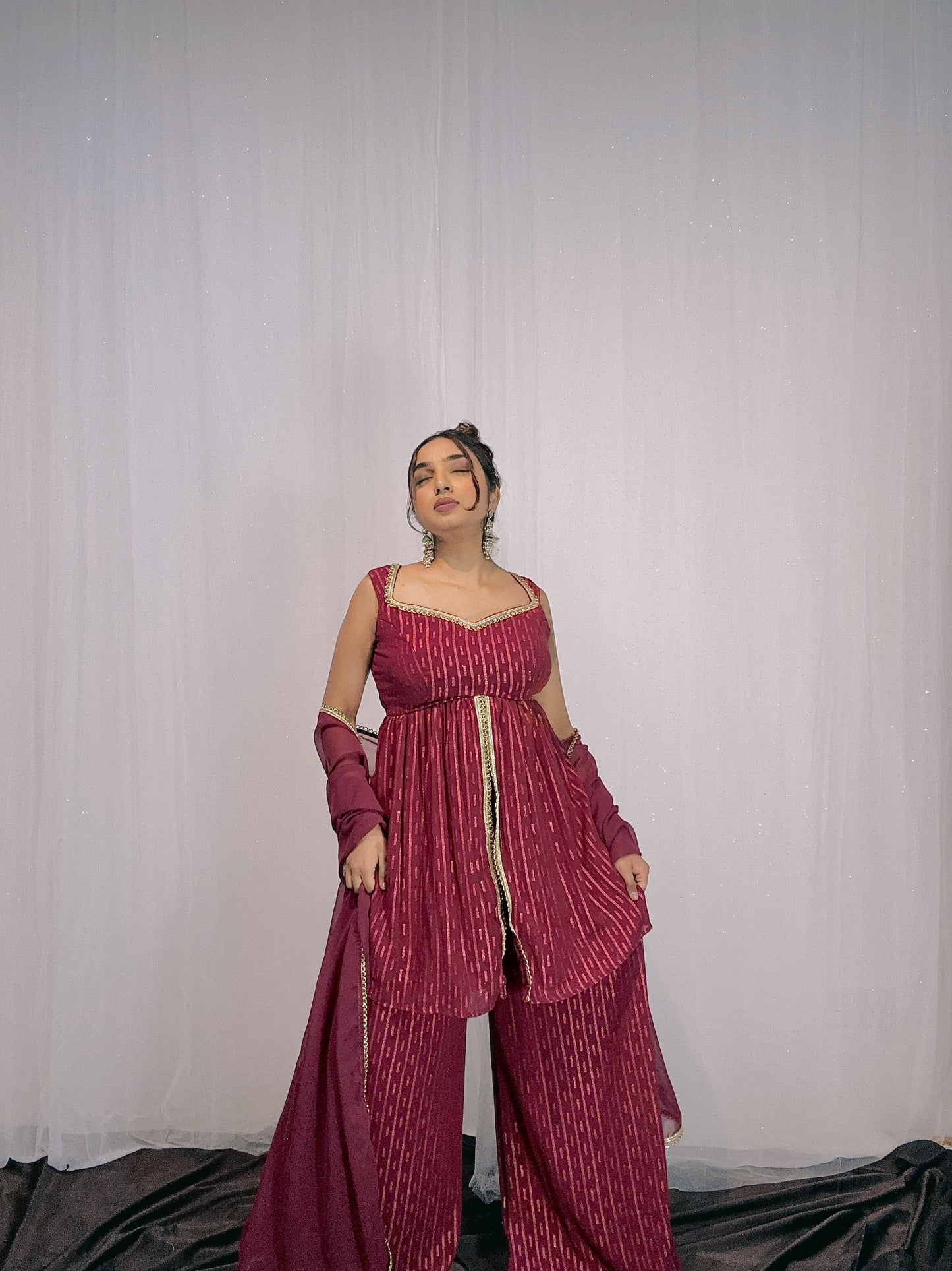 Slit banaras sherara