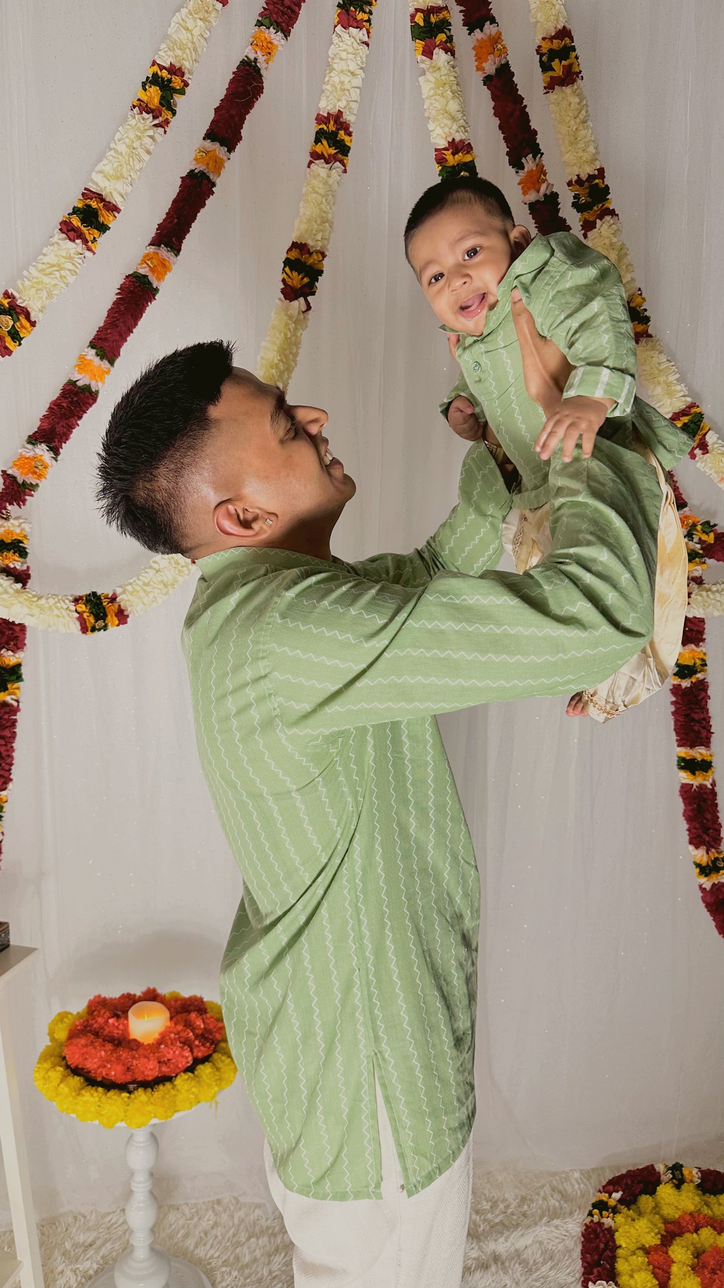 Mint green premium cotton kurta top