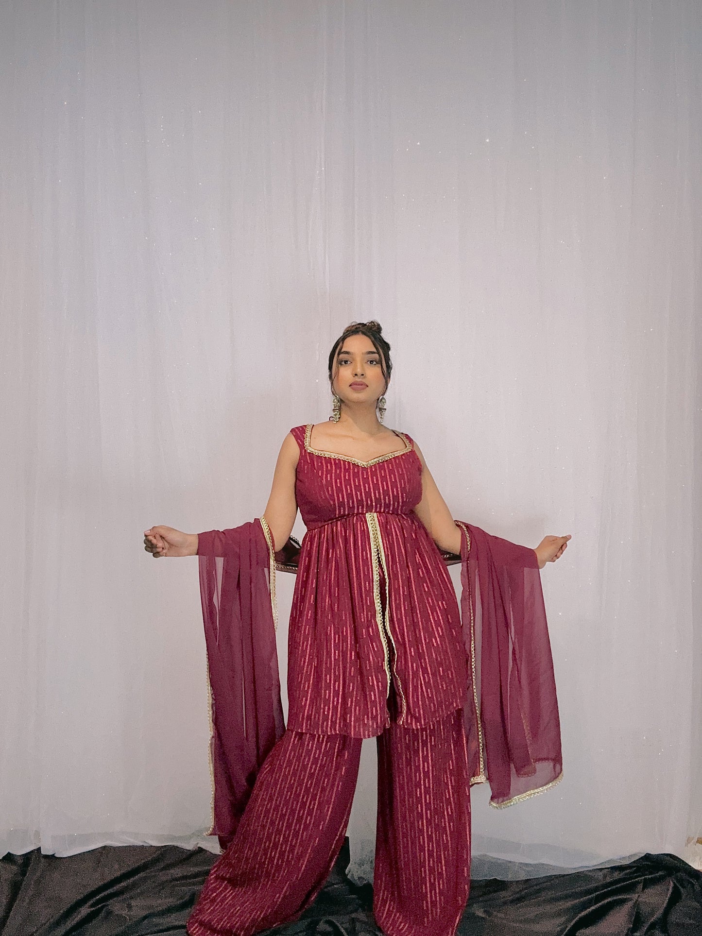 Slit banaras sherara