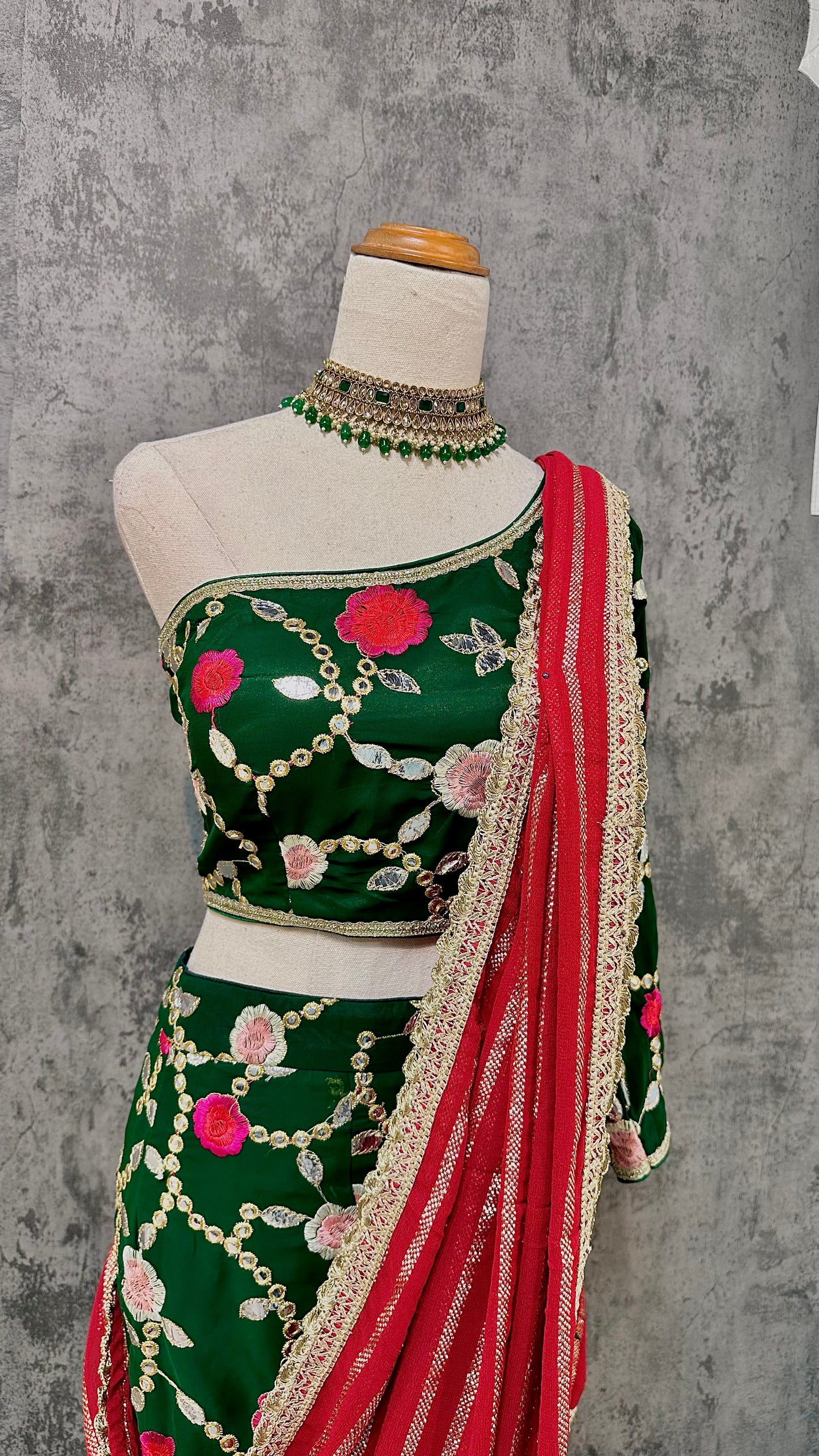 Emerald kotapati mermaid lehenga