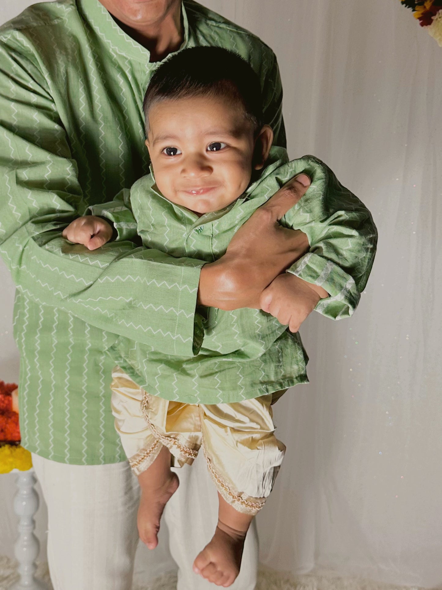 Mint green premium cotton kurta top