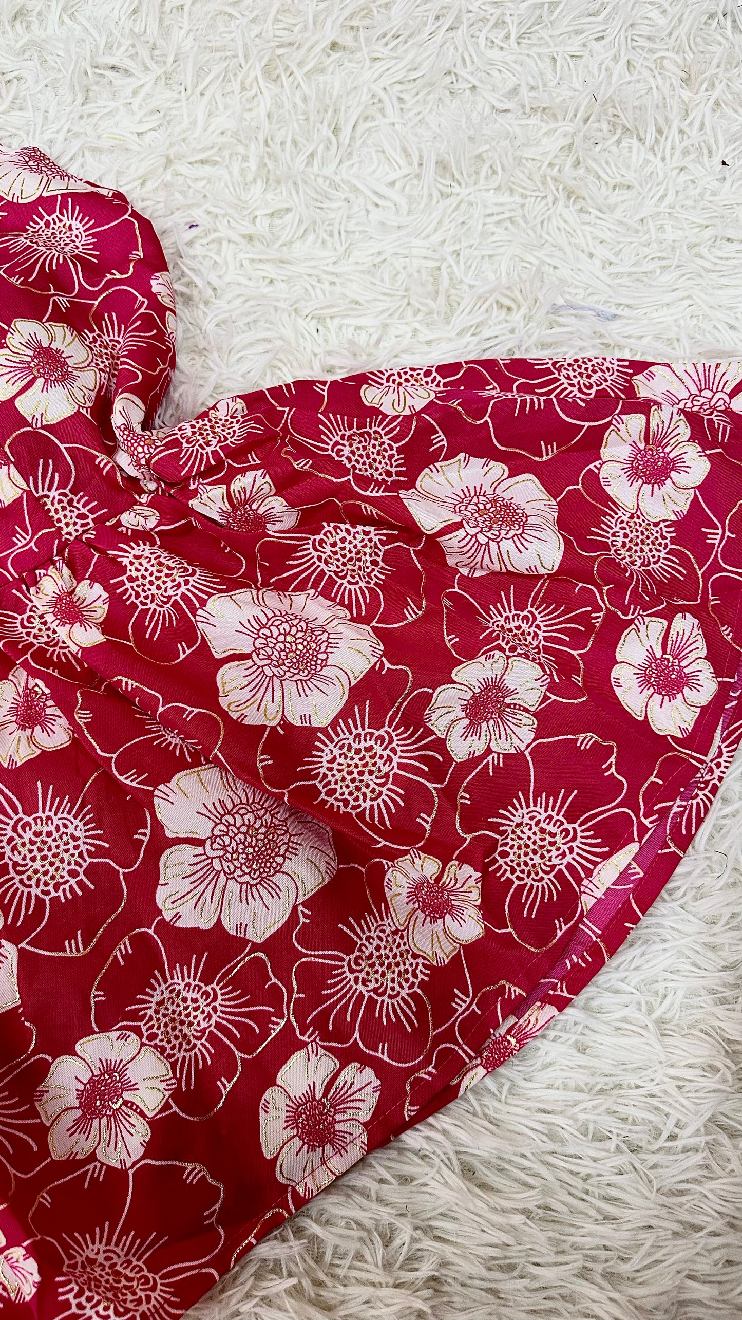 Short hot pink kurti