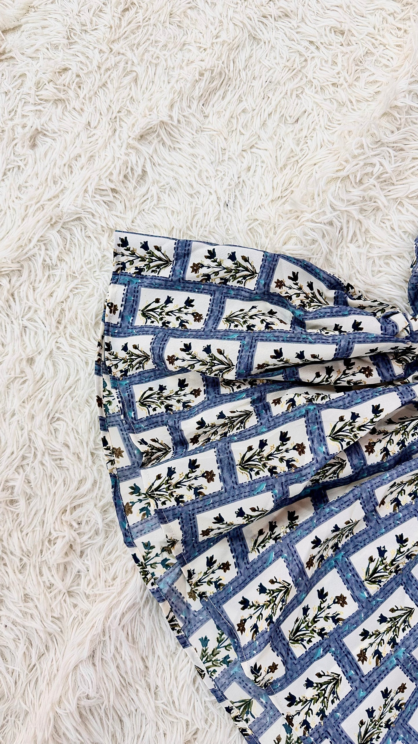 Baby blue short kurti