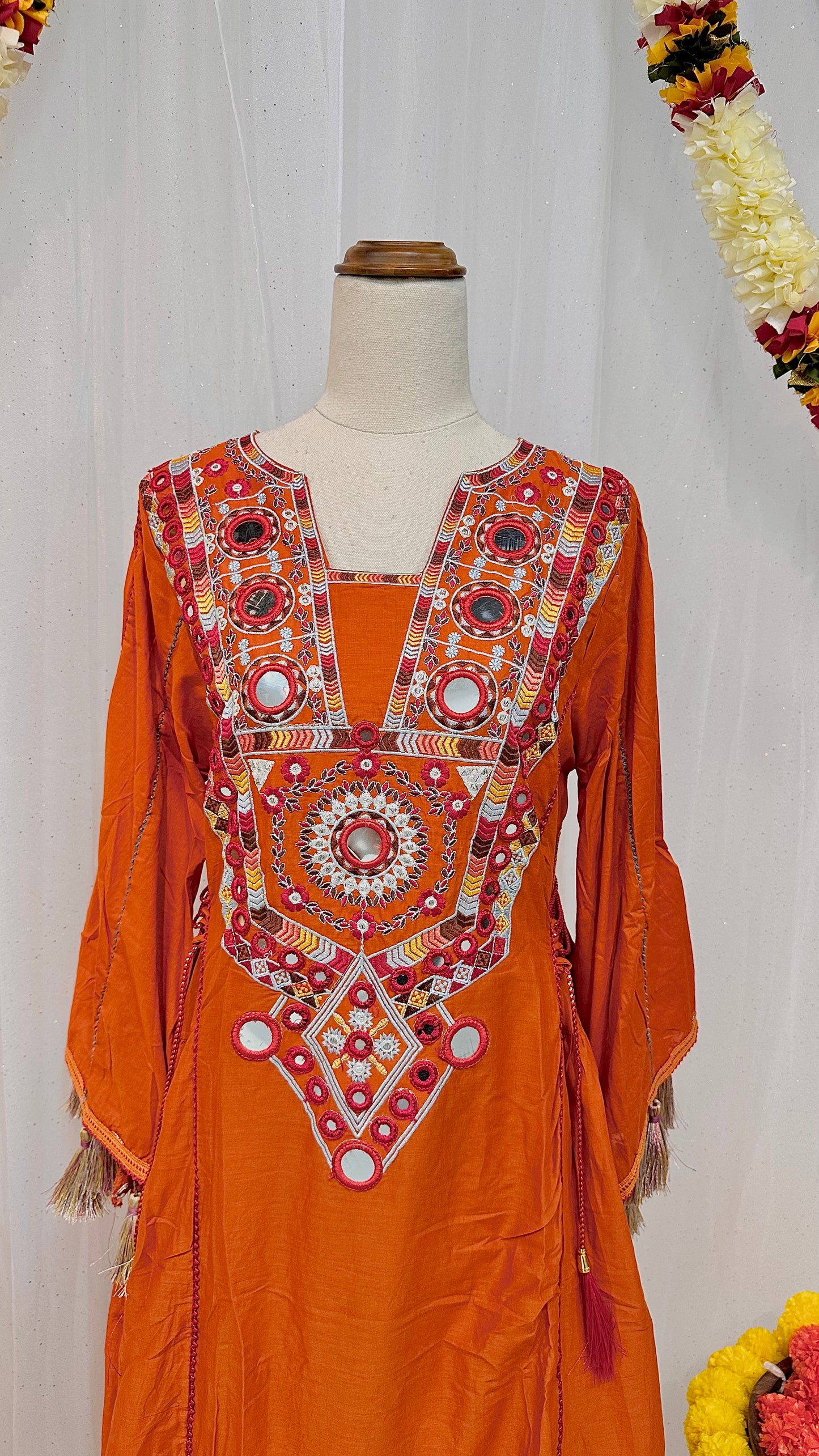Orange kurti set