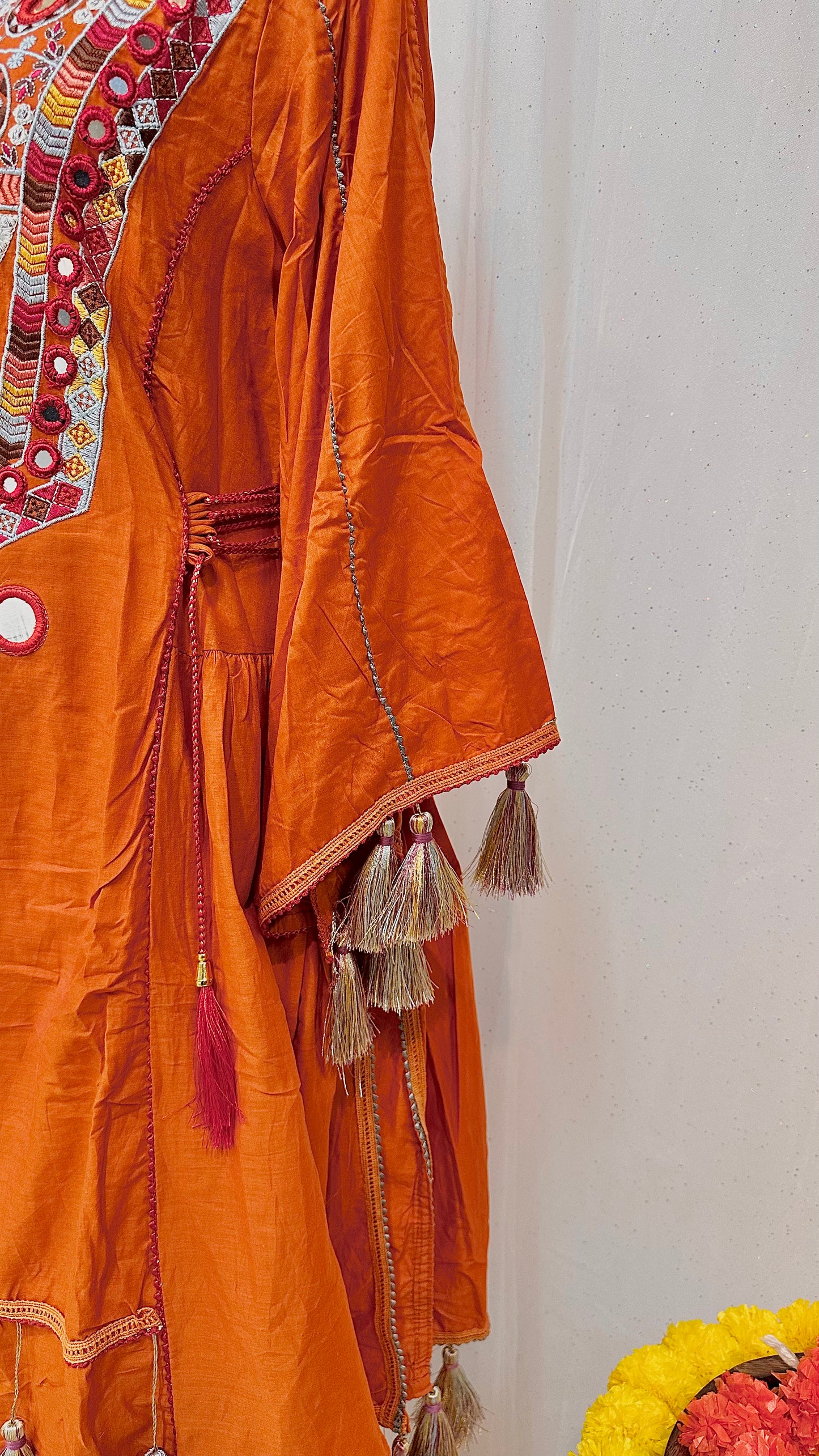 Orange kurti set