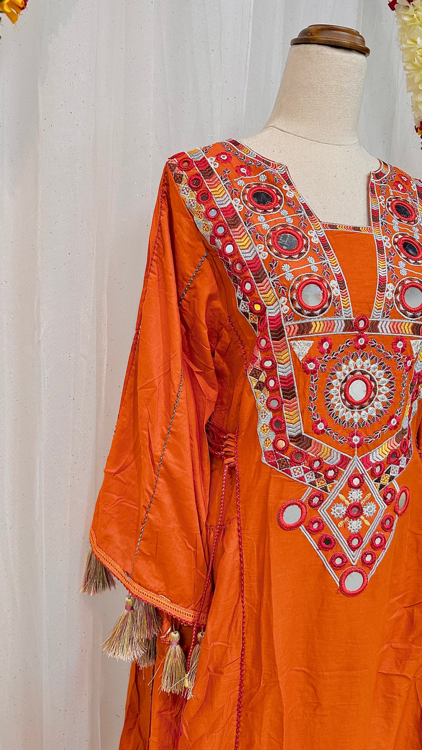Orange kurti set