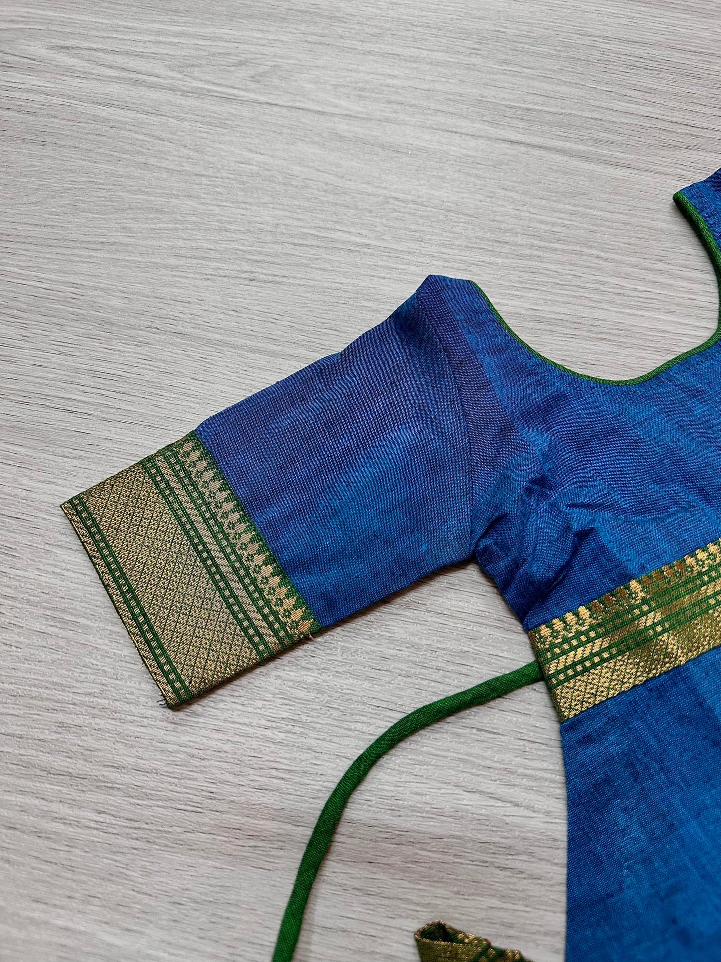 Blue cotton anarkali