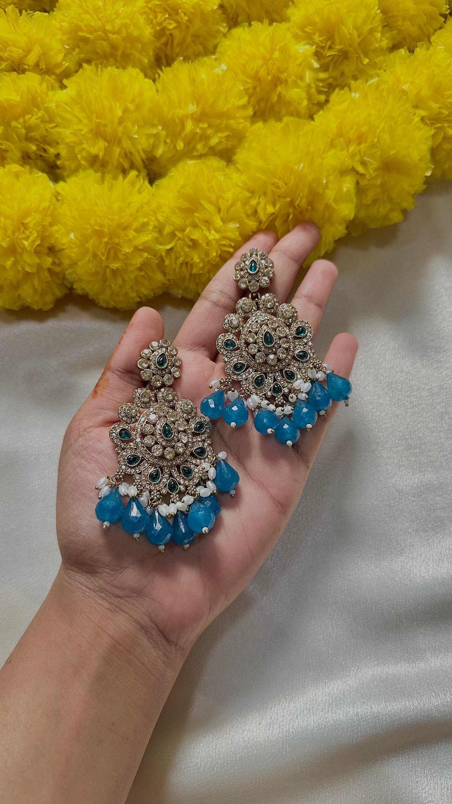 Blue earrings