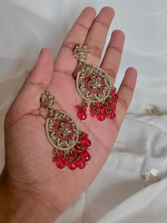 Red earrings