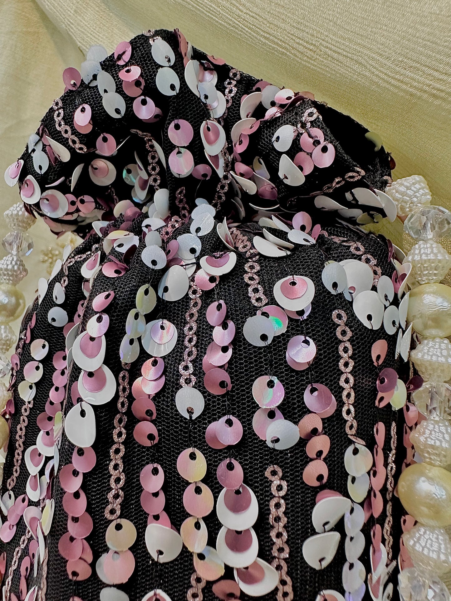 Shades of pink sequins potli