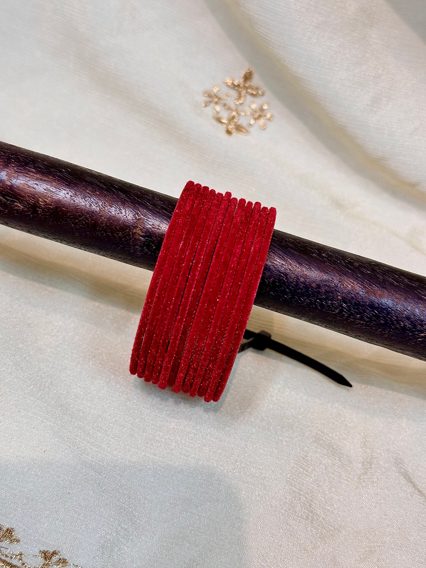 2.4 red velvet bangles