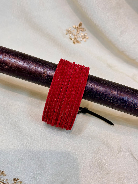 2.4 red velvet bangles