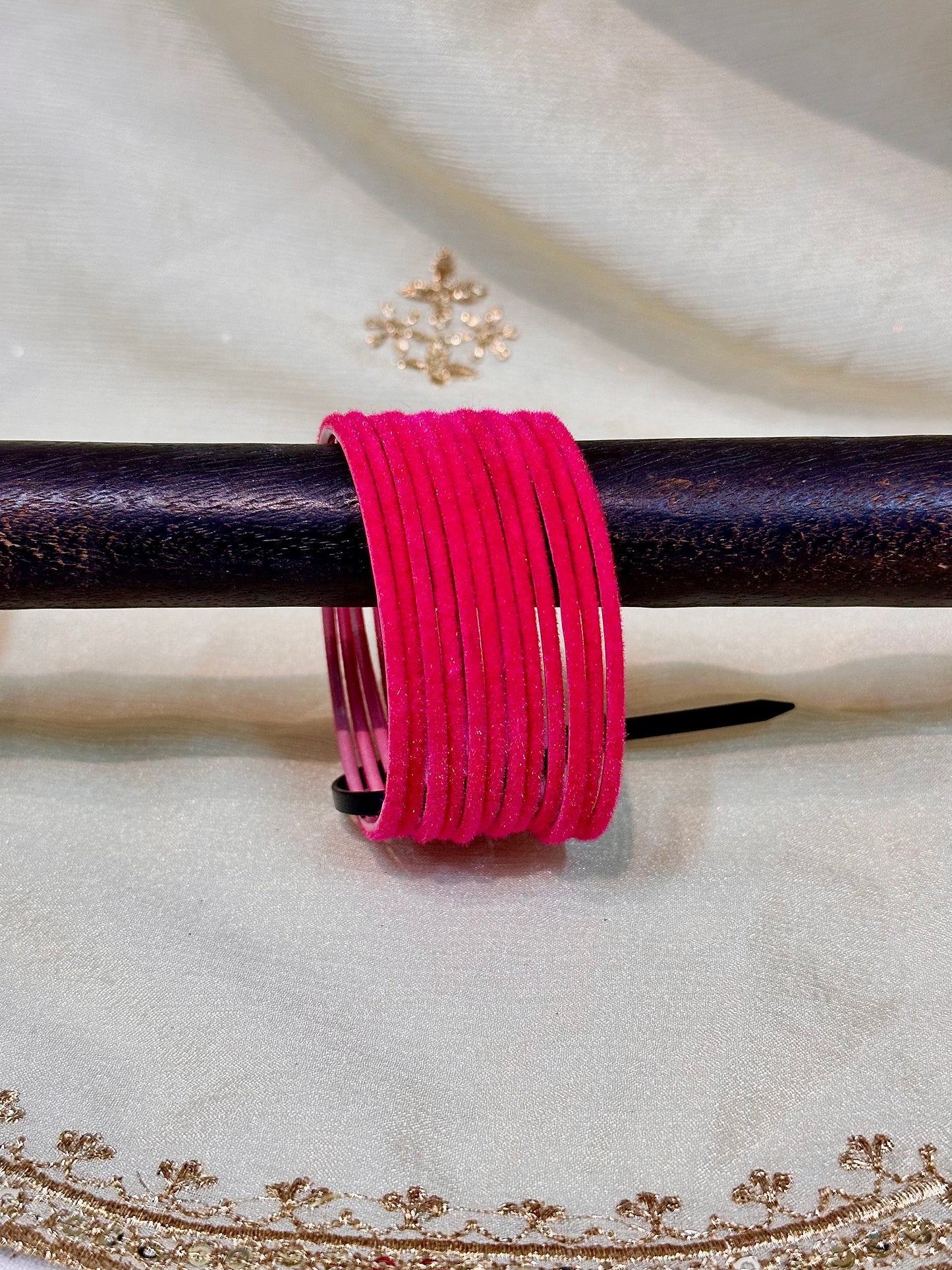 2.4 deep pink bangles