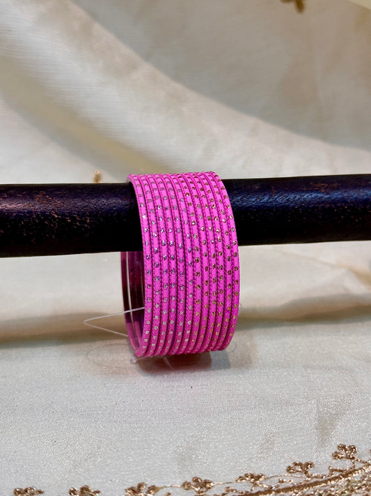 2.4 rose pink bangles