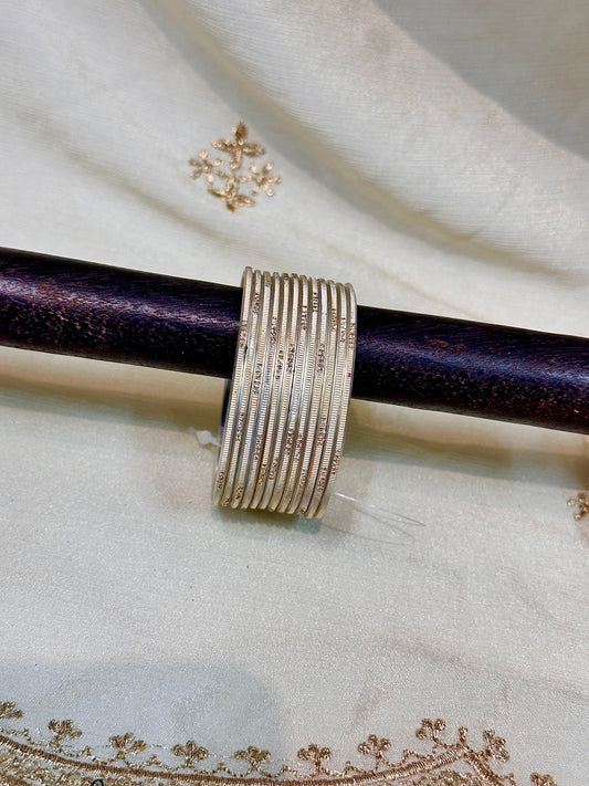 2.4 champagne shimmer bangles