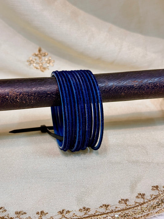 2.4 berry velvet bangles