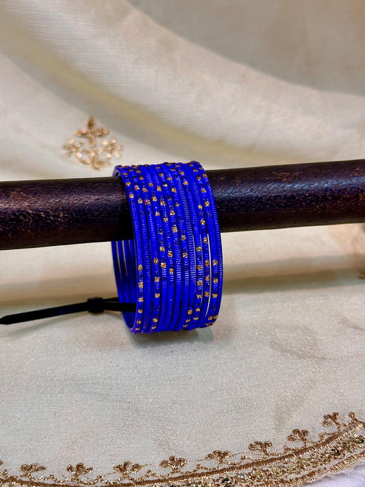 2.4 blue shimmer bangles