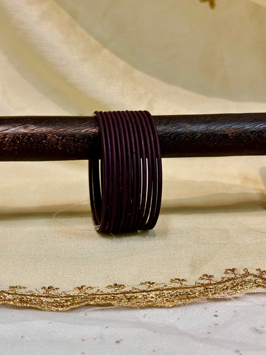 2.6 black velvet bangles