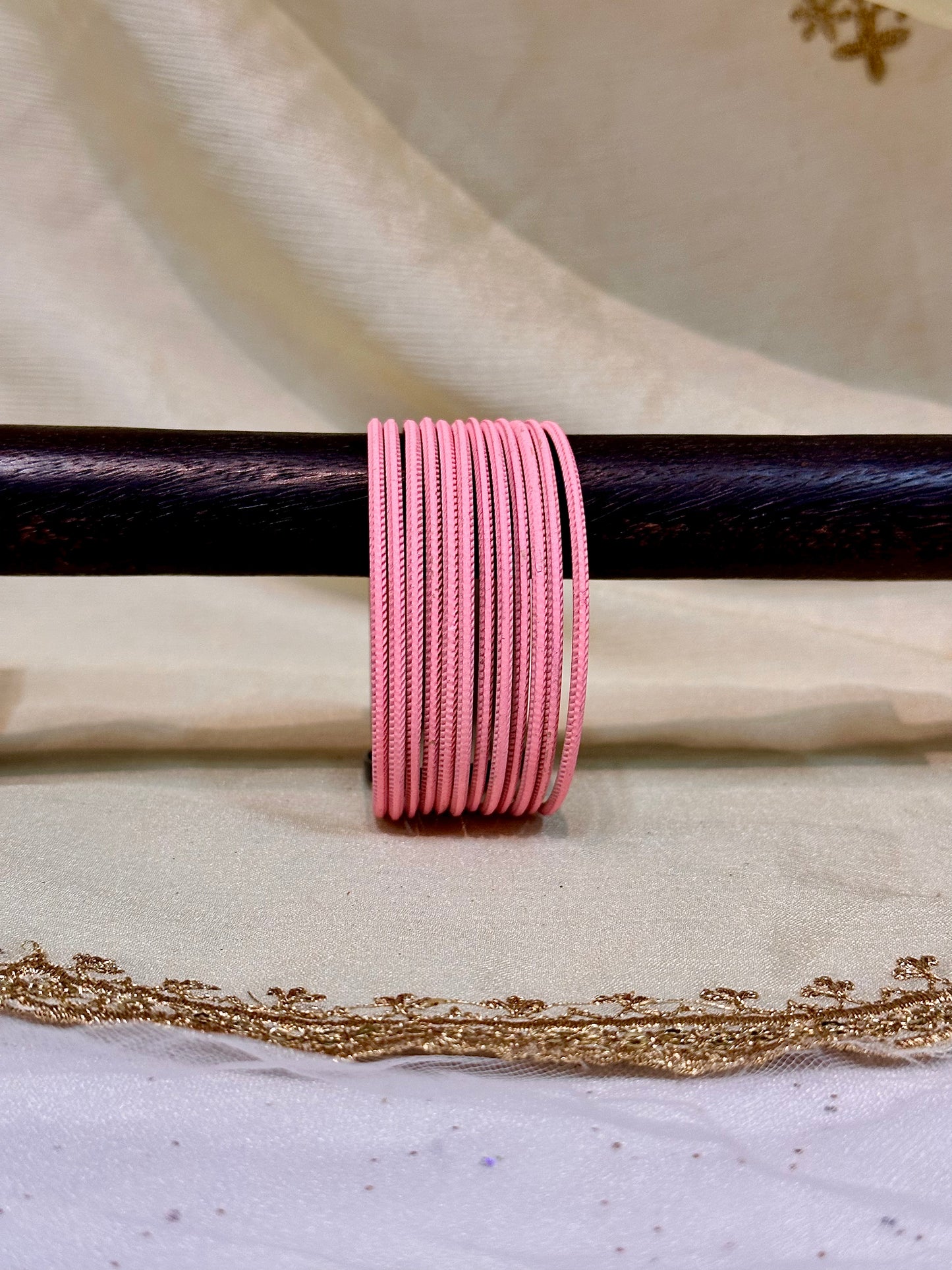 2.6 cherry blossom pink matte bangles