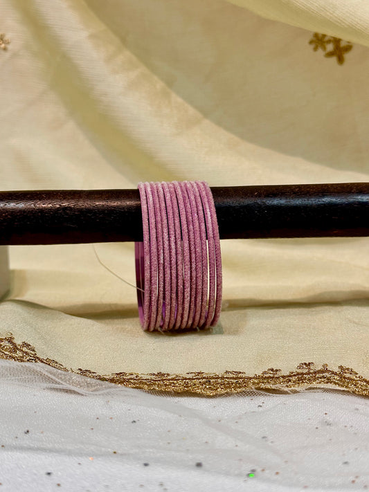 2.6 plum purple velvet bangles