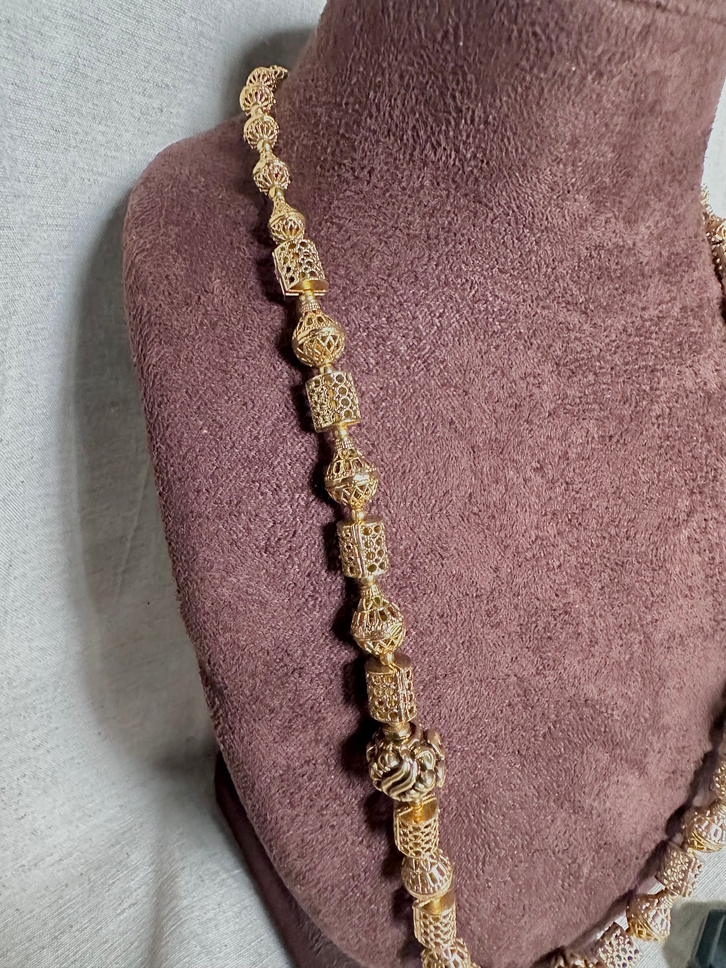 Yellow gold long chain