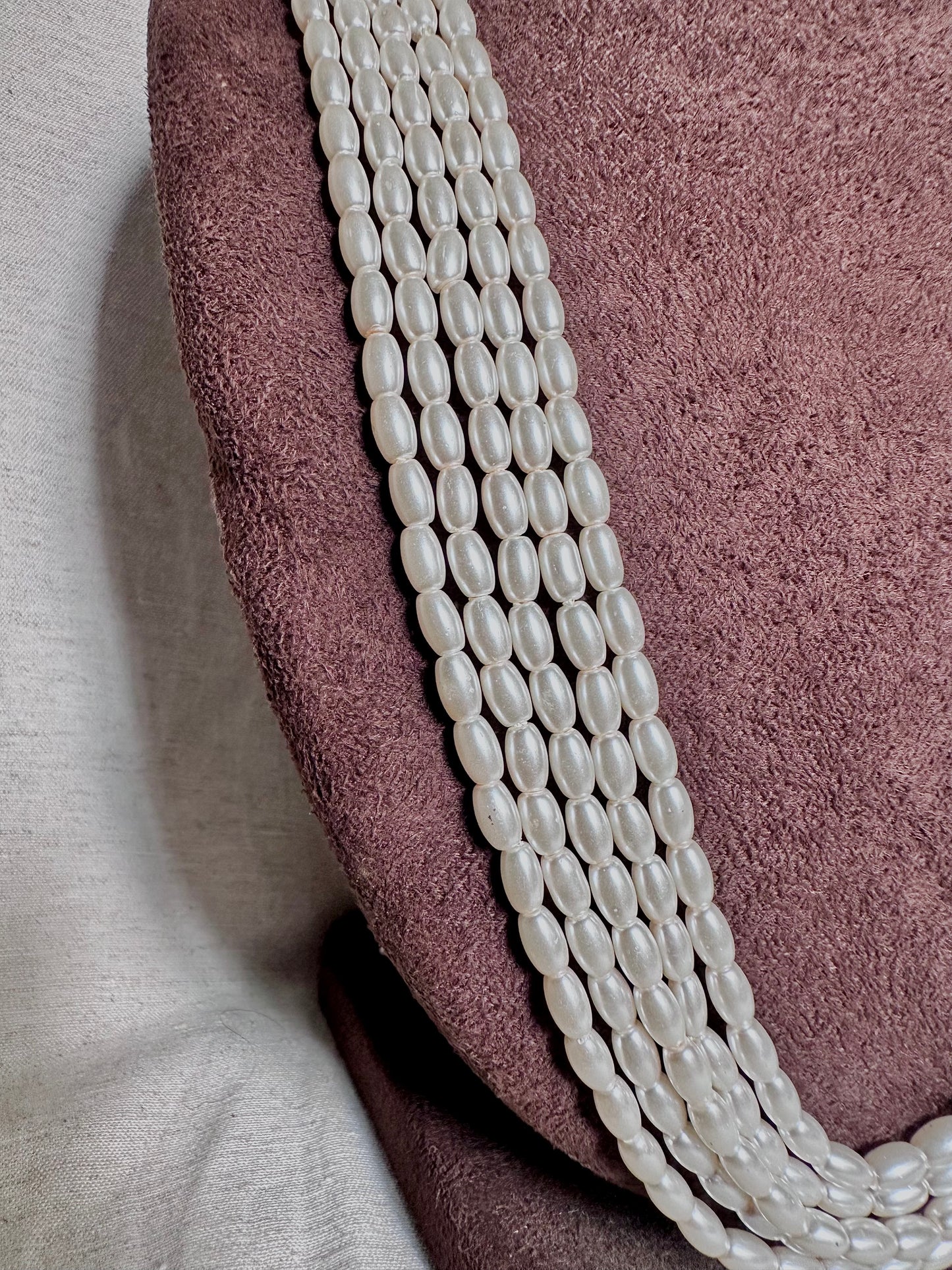 4 layer pearl long chain