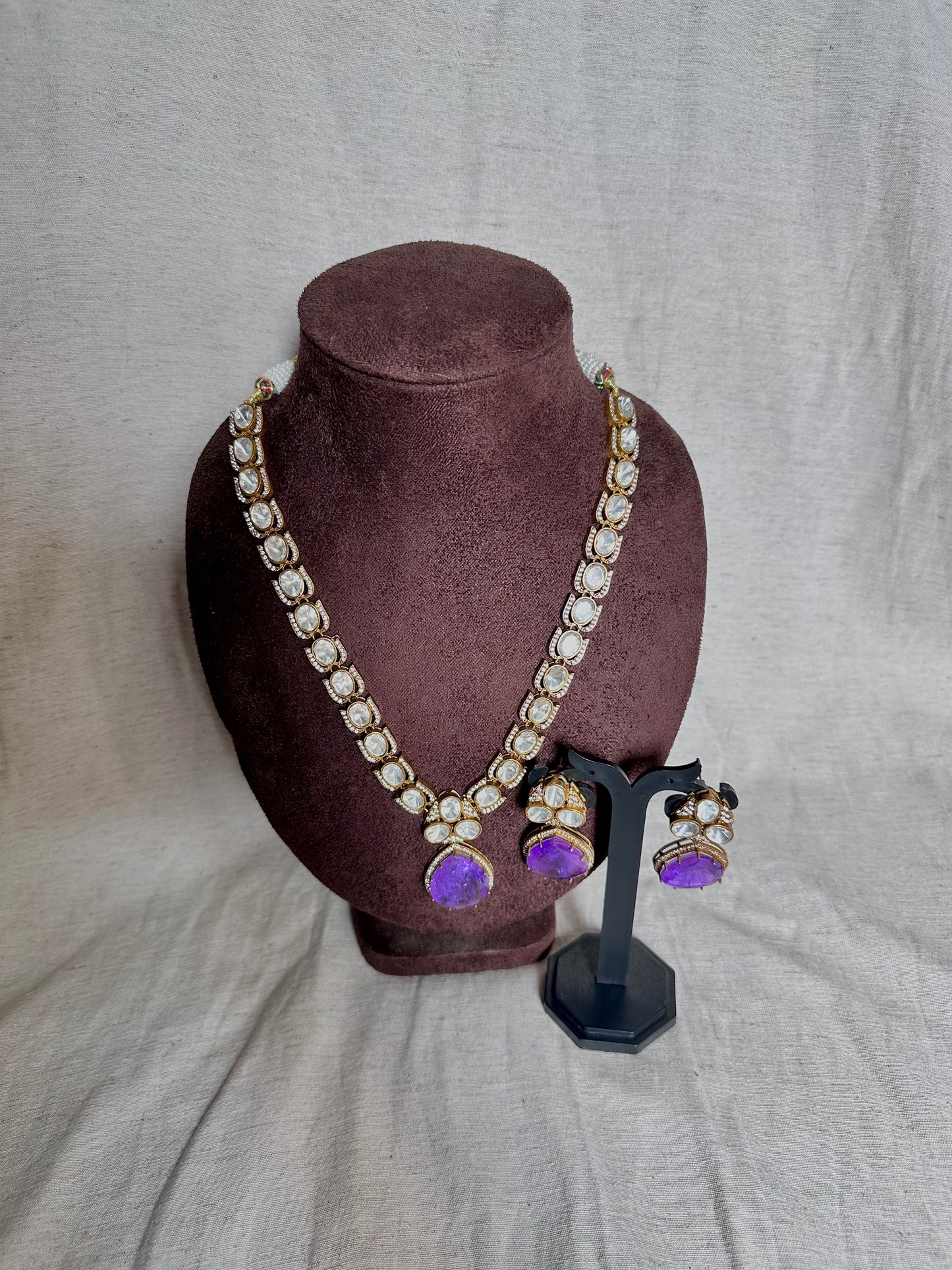 Lotus purple long chain set