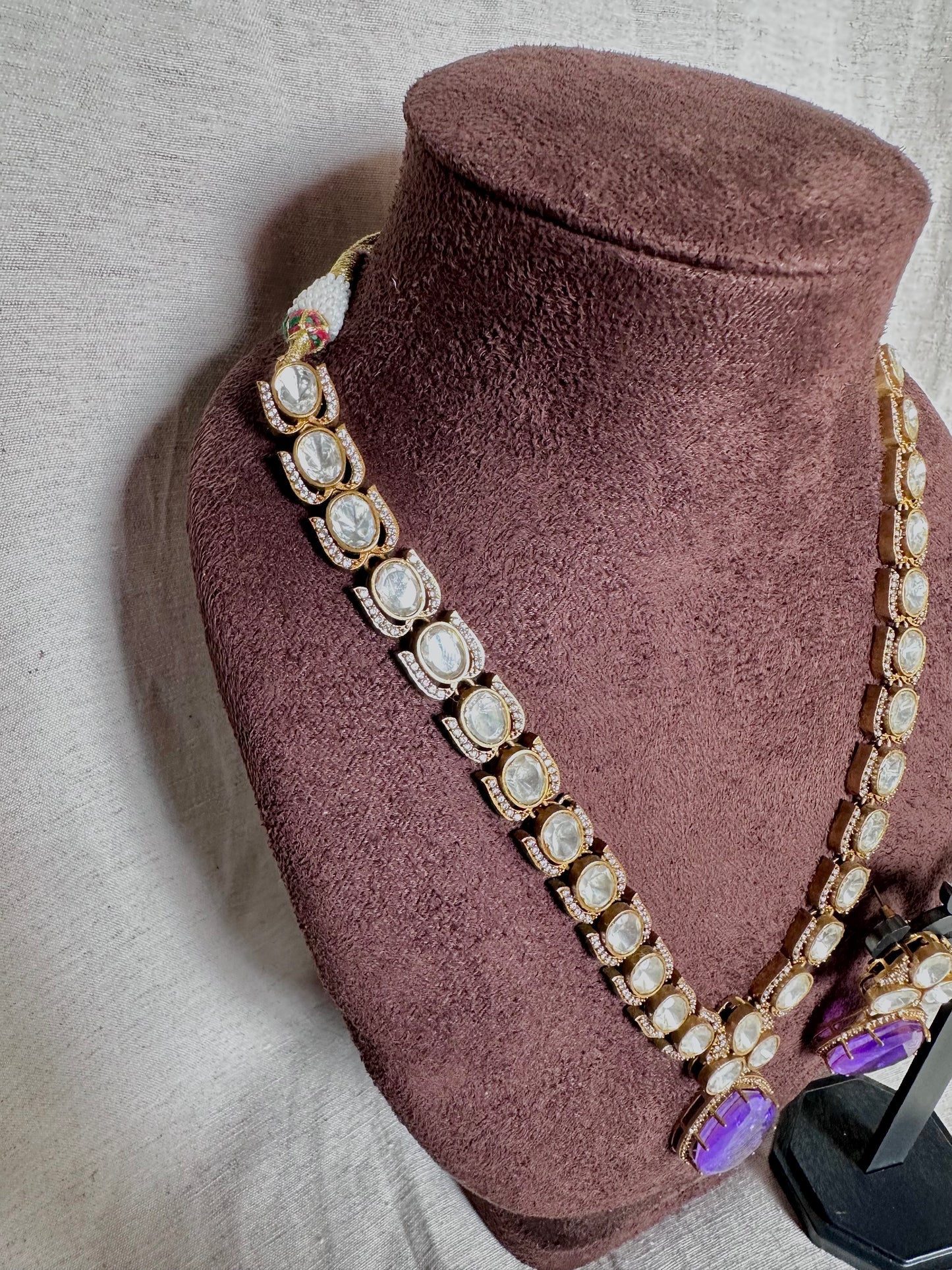 Lotus purple long chain set